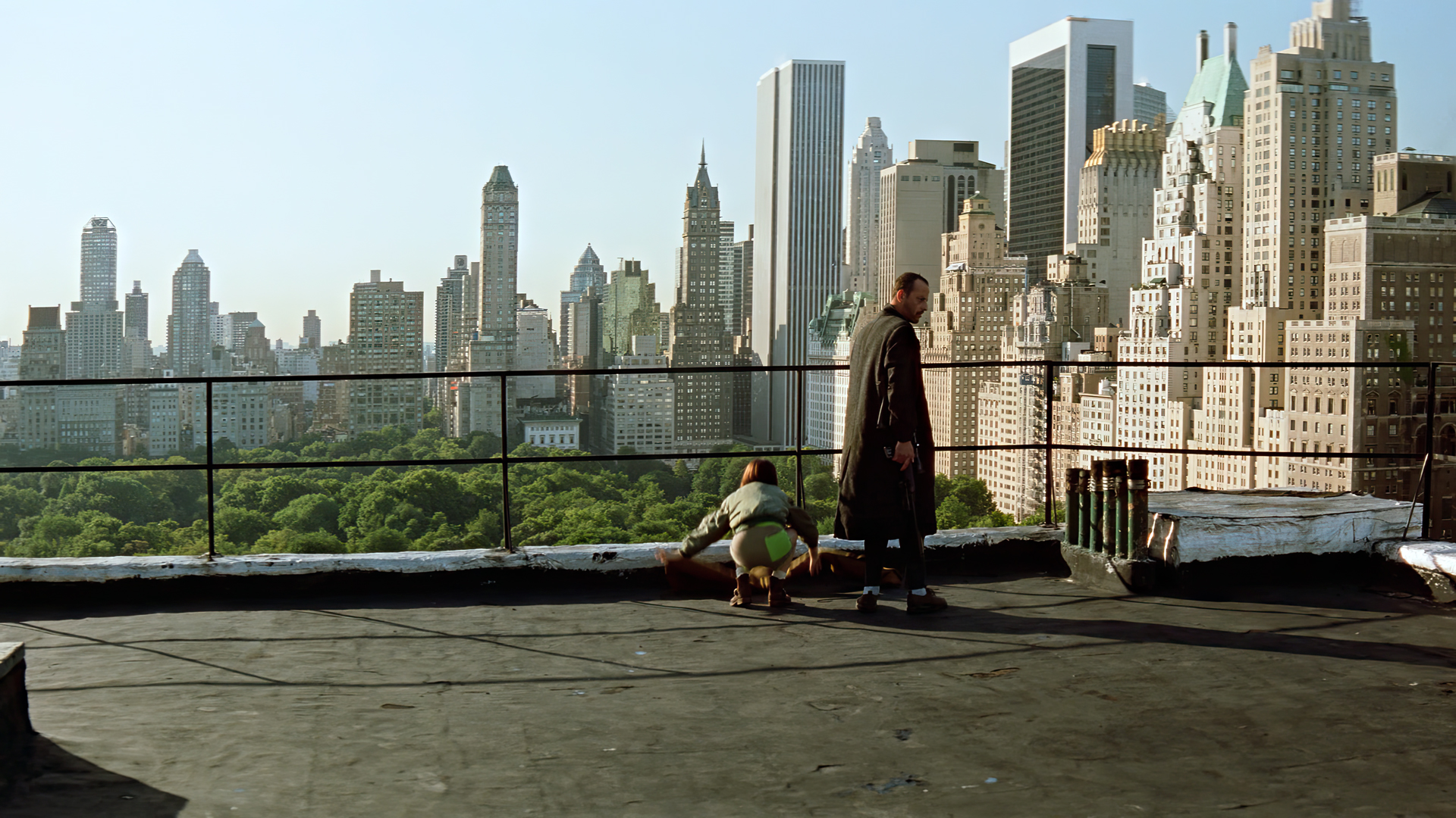 Leon The Professional Movies Film Stills Natalie Portman Jean Reno New York City Cityscape Rooftoppi 1920x1080