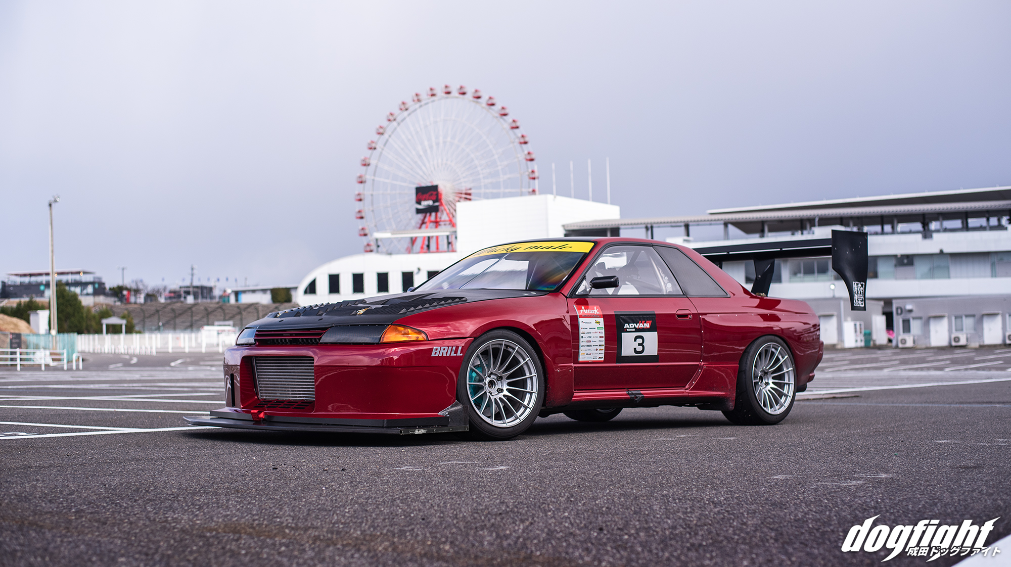 Nissan Skyline R32 Race Cars Race Tracks Japanese Cars Japan Red Cars Sports Car Bodykit Circuit Suz 2000x1122