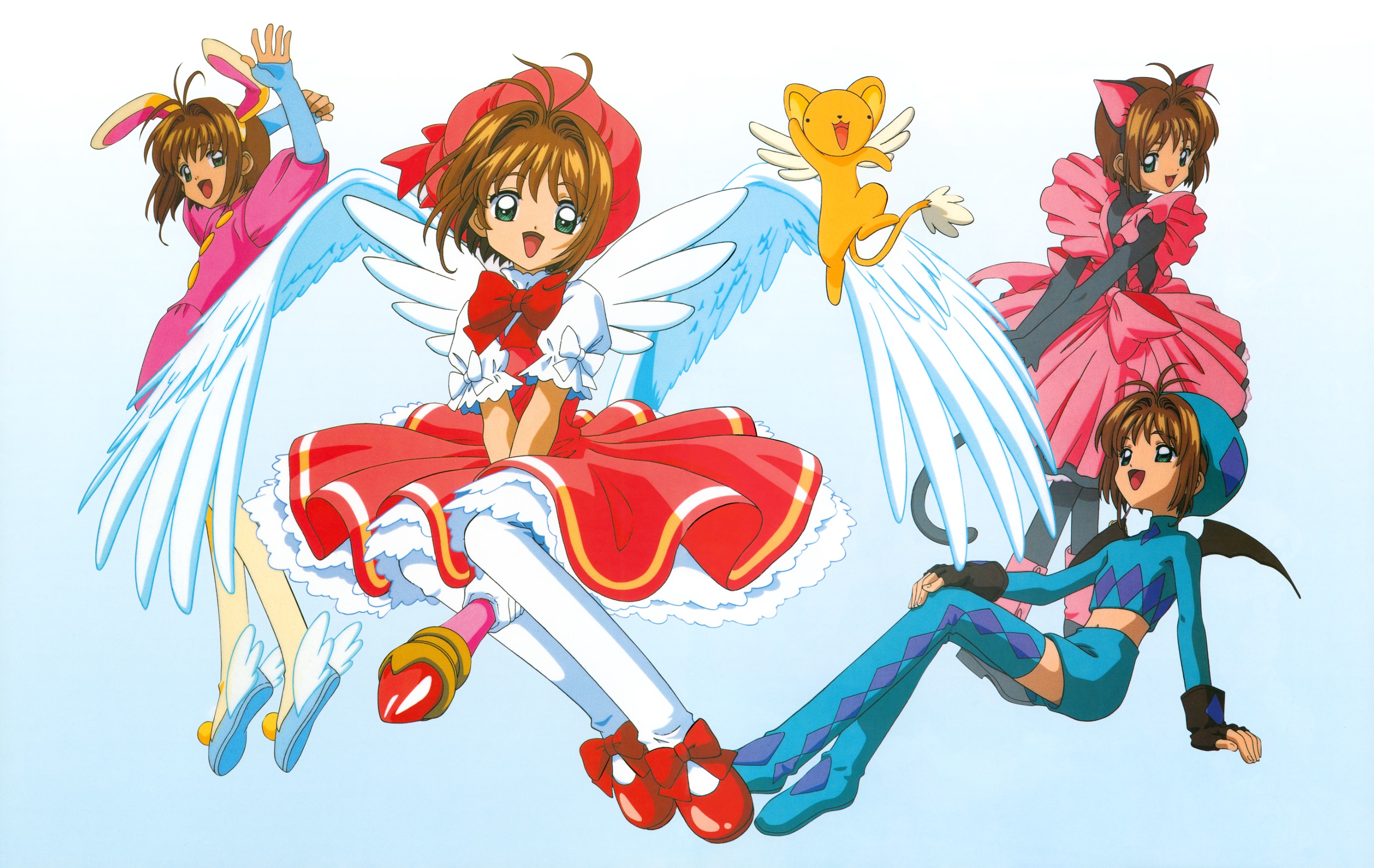 Kinomoto Sakura Cardcaptor Sakura Syaoran Li Anime Anime Girls 3000x1896