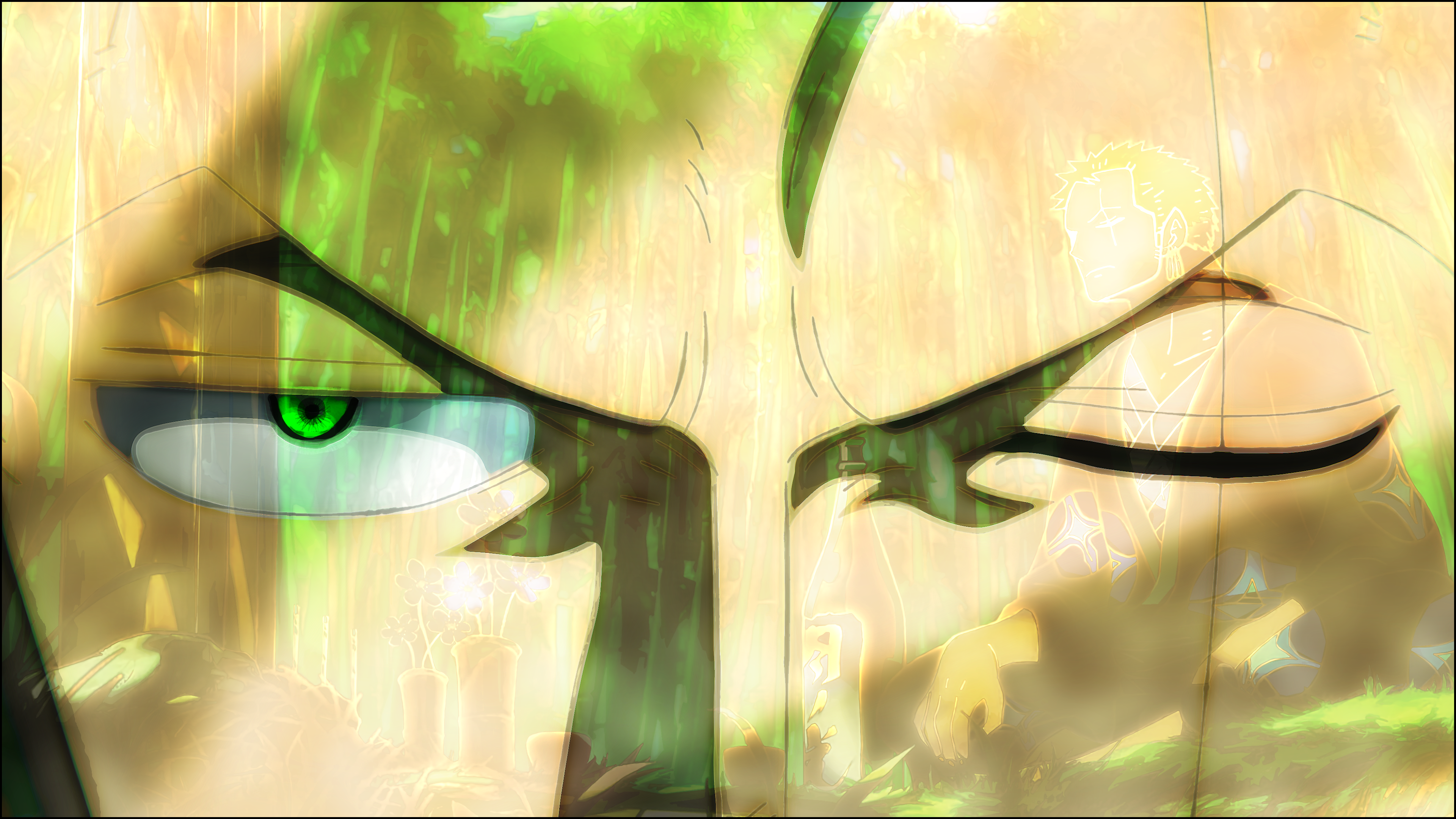 Roronoa Zoro One Piece Anime Men Looking At Viewer 3840x2160