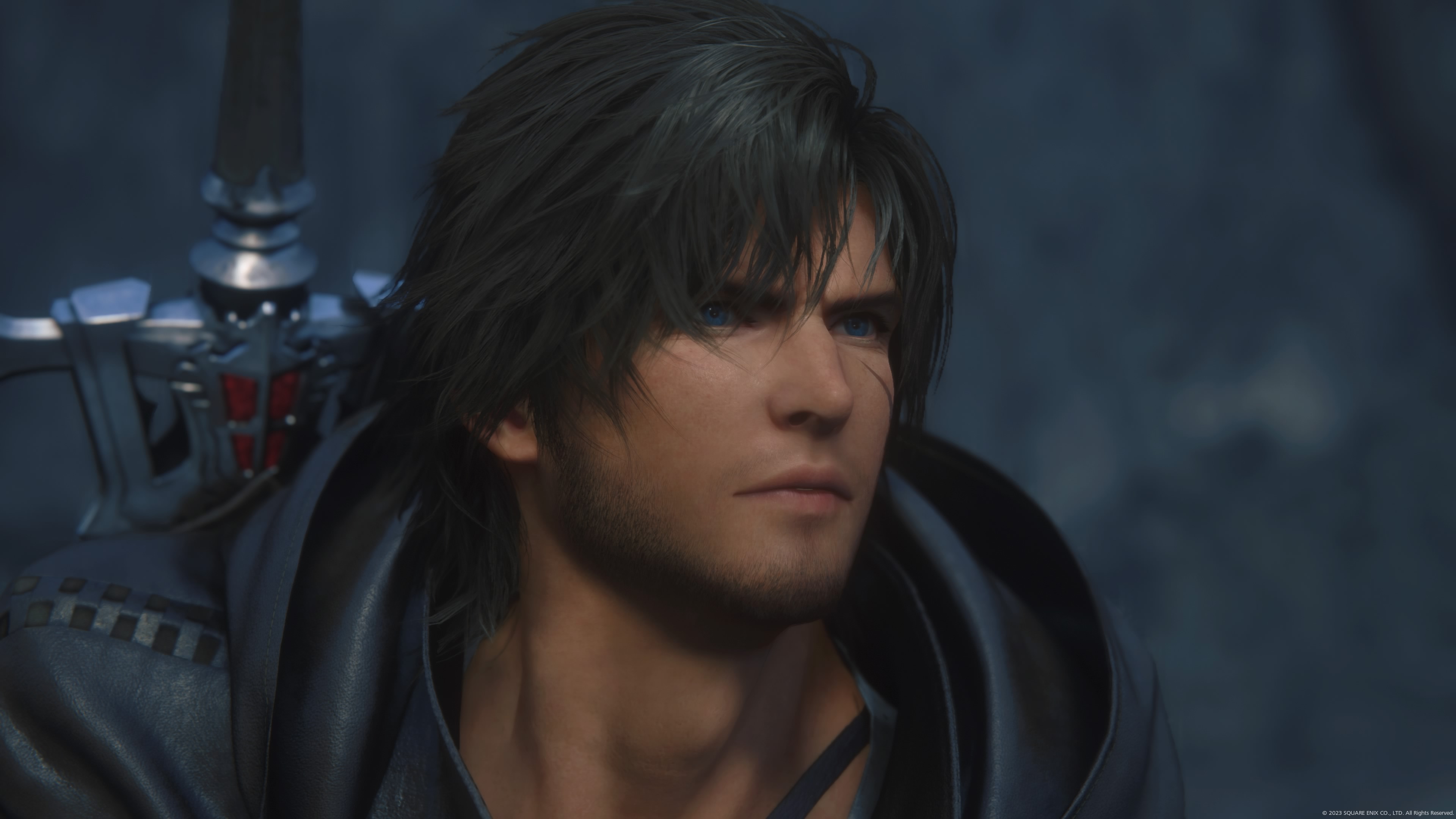 Final Fantasy XVi Clive Rosfield PlayStation Playstation 5 Swordman Dark Hair Black Hair Cape Square 3840x2160