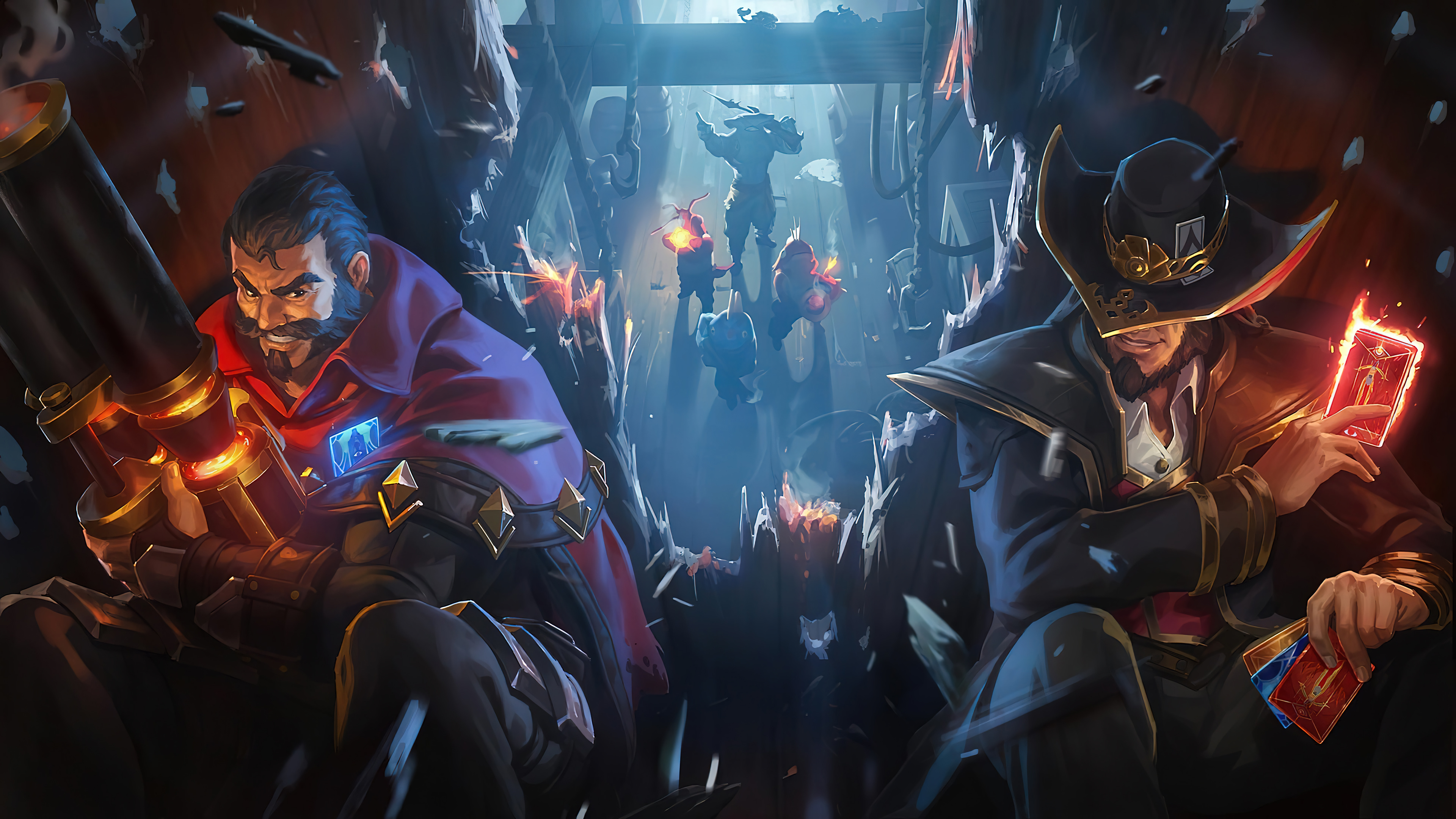 Twisted Fate League Of Legends Twisted Fate Graves League Of Legends Video Games GZG 4K Riot Games D 3840x2160