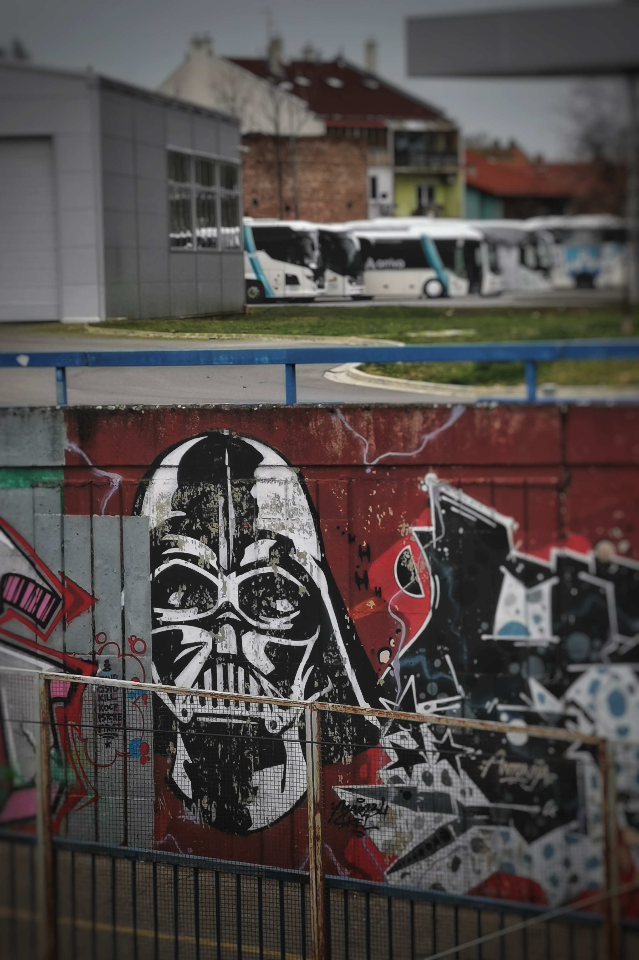 Star Wars Darth Vader Croatia Realistic Graffiti Canon 1100D Portrait Display Building Depth Of Fiel 2431x3648