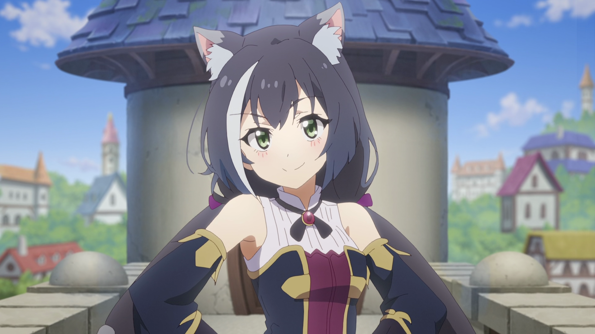 Anime Girls Cat Girl Princess Connect Re Dive Kyaru Princess Connect Cat Ears Smiling Two Tone Hair  1920x1080
