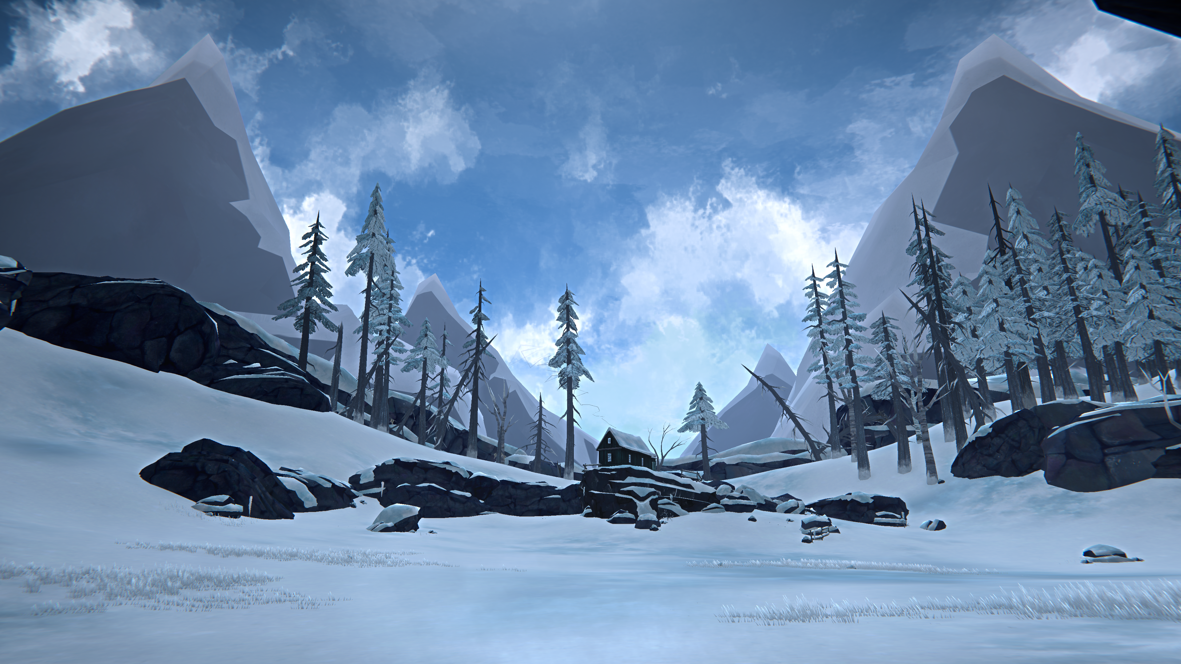 Video Game Landscape Video Games Screen Shot The Long Dark Snow PC Gaming Survival Video Game Art Mo 3840x2160