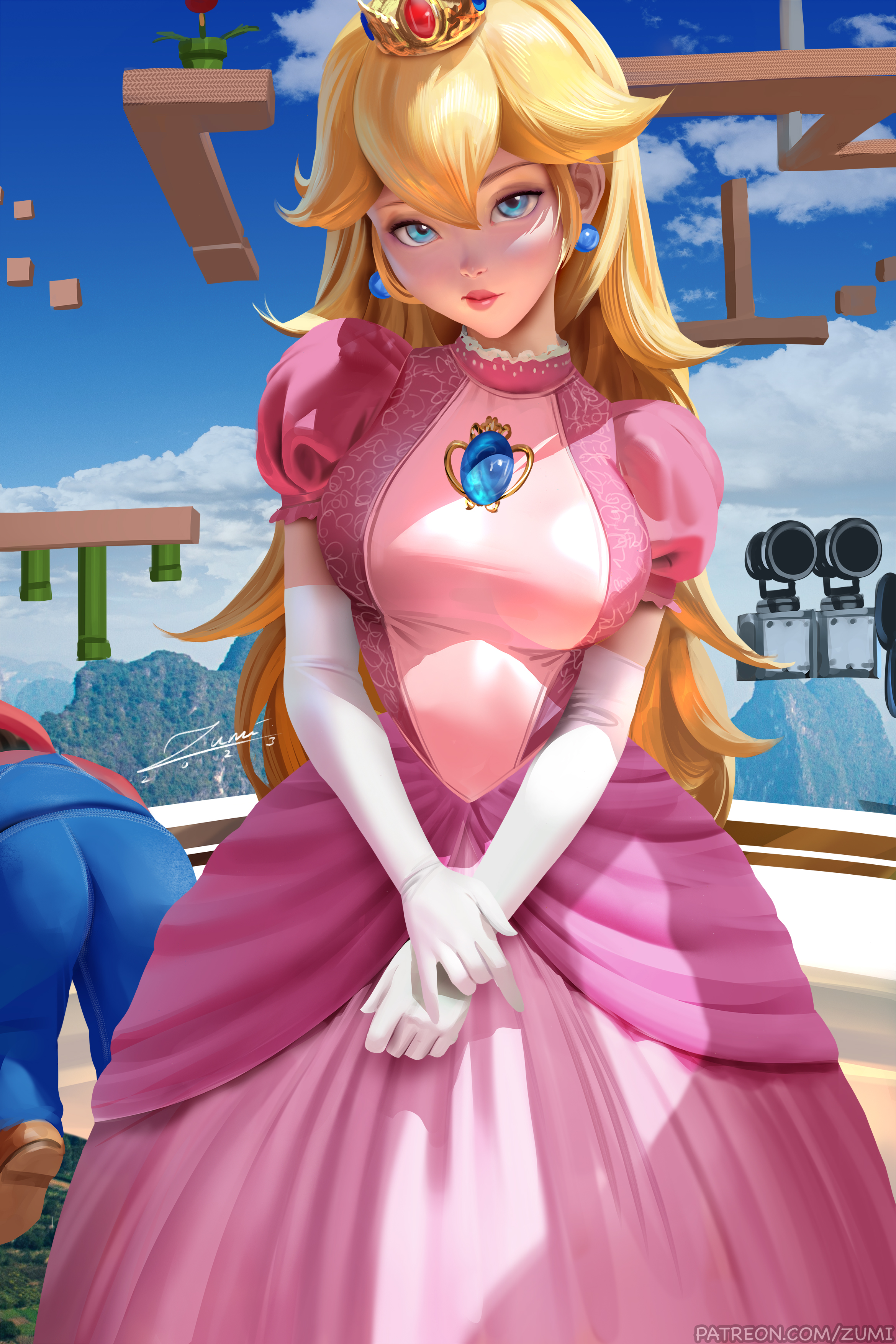 Princess Peach Super Mario Super Mario Bros Video Games Nintendo Video Game Girls Video Game Charact 2339x3508