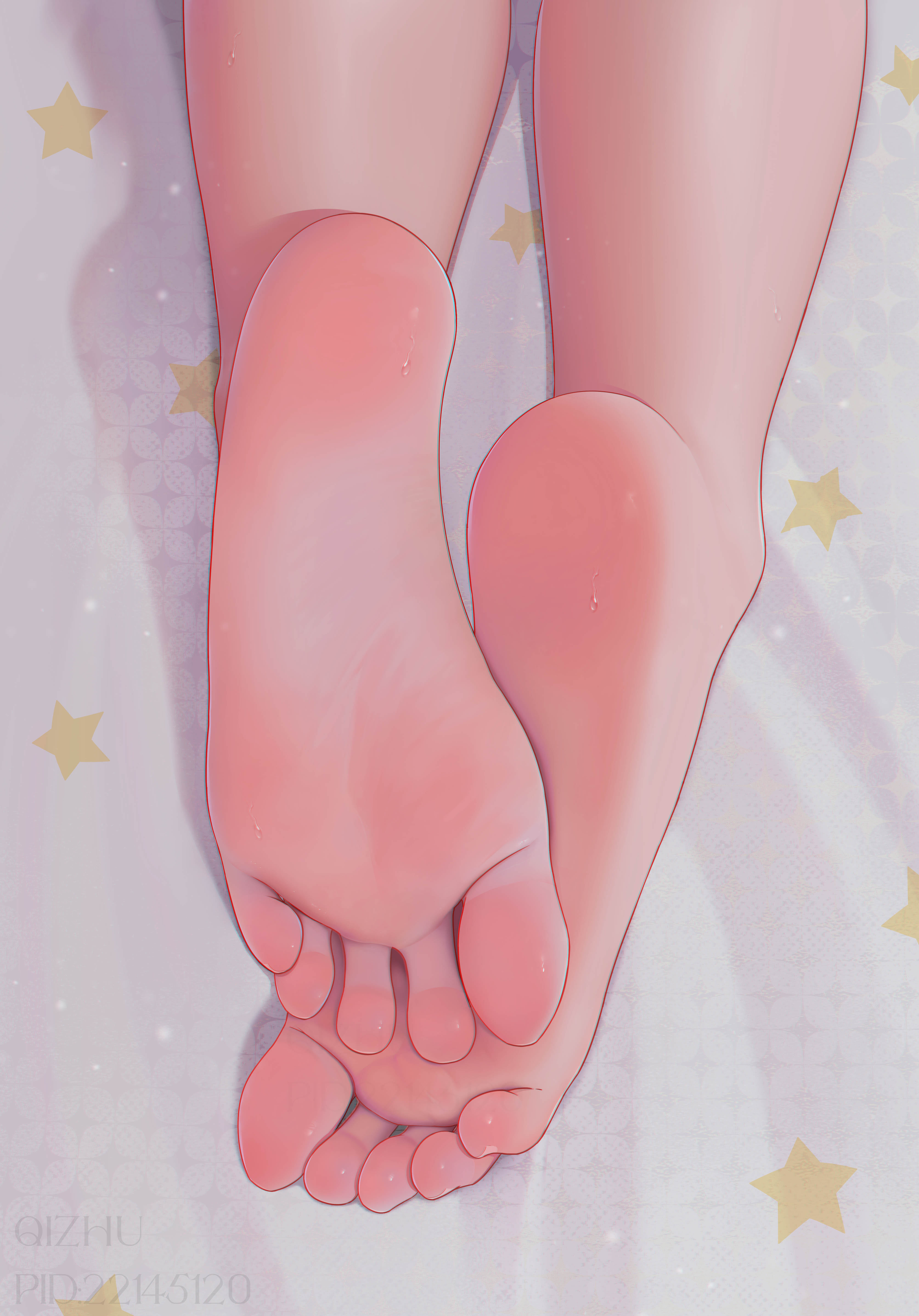 Qizhu Anime Girls Feet Foot Sole 4002x5728
