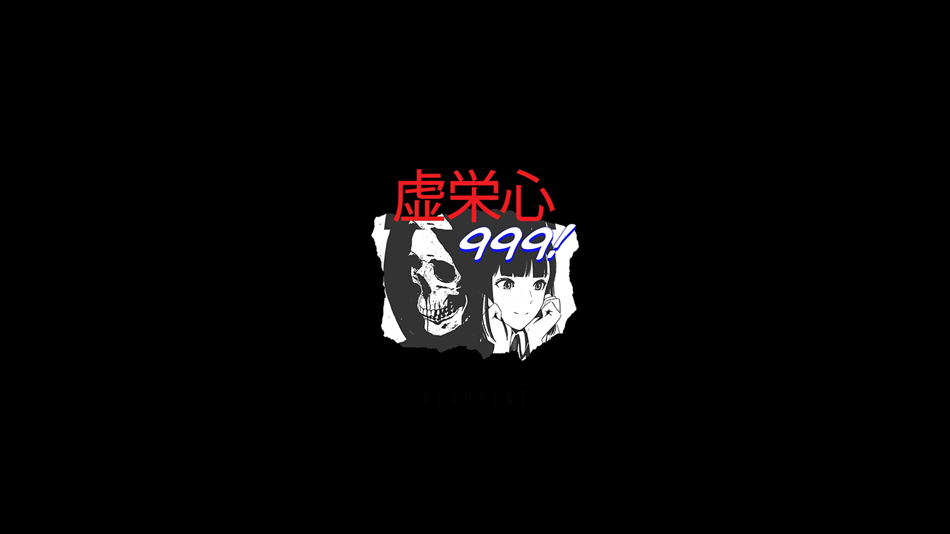 Juice Wrld Black Background Typography Japanese Characters Grim Reaper  Anime Girls Minimalism Wallpaper - Resolution:1920x1080 - ID:1319451 -  