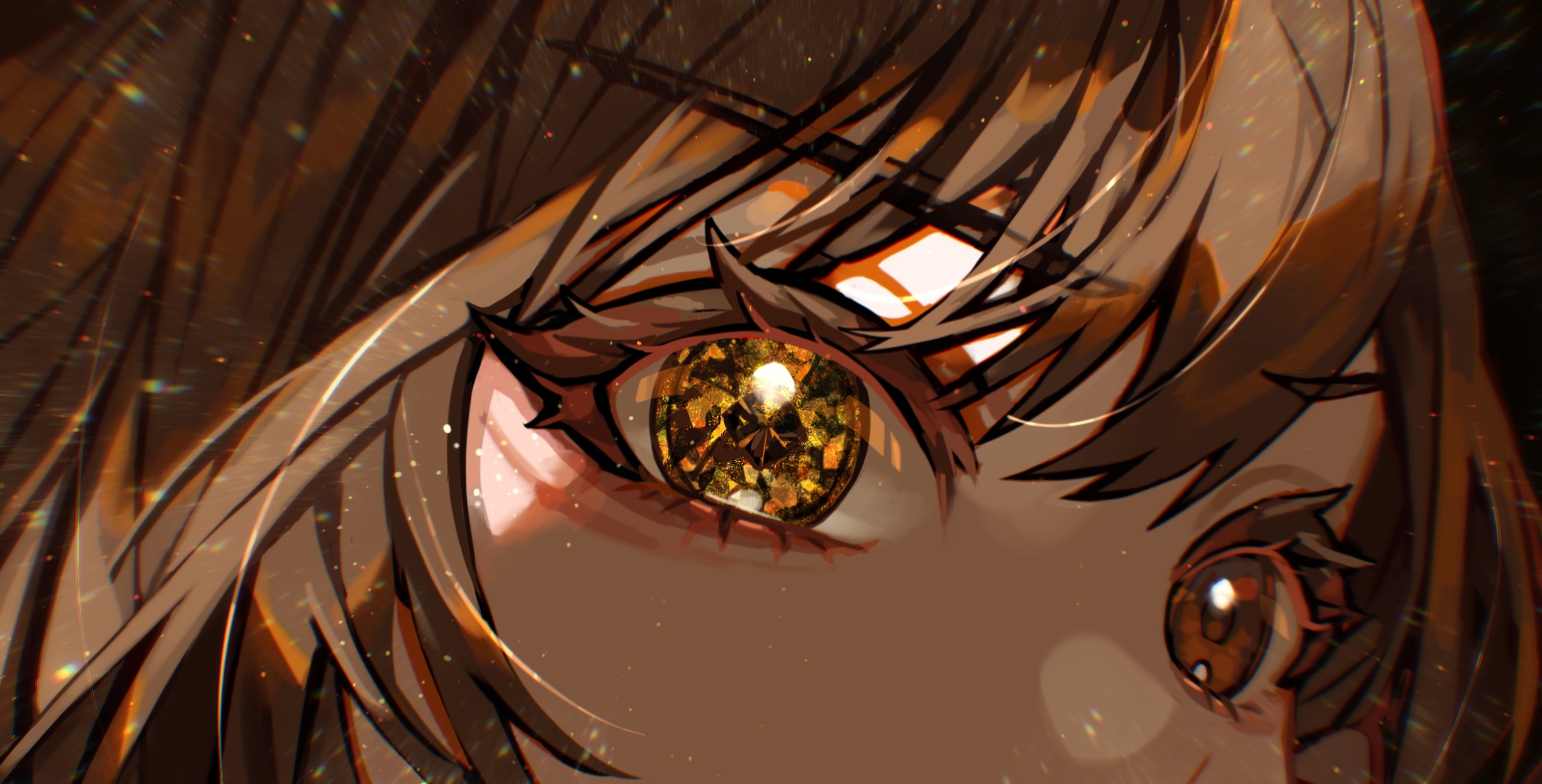 Project Sekai Colorful Stage Shinonome Ena Anime Girls Face Multi Colored Eyes 2339x1190