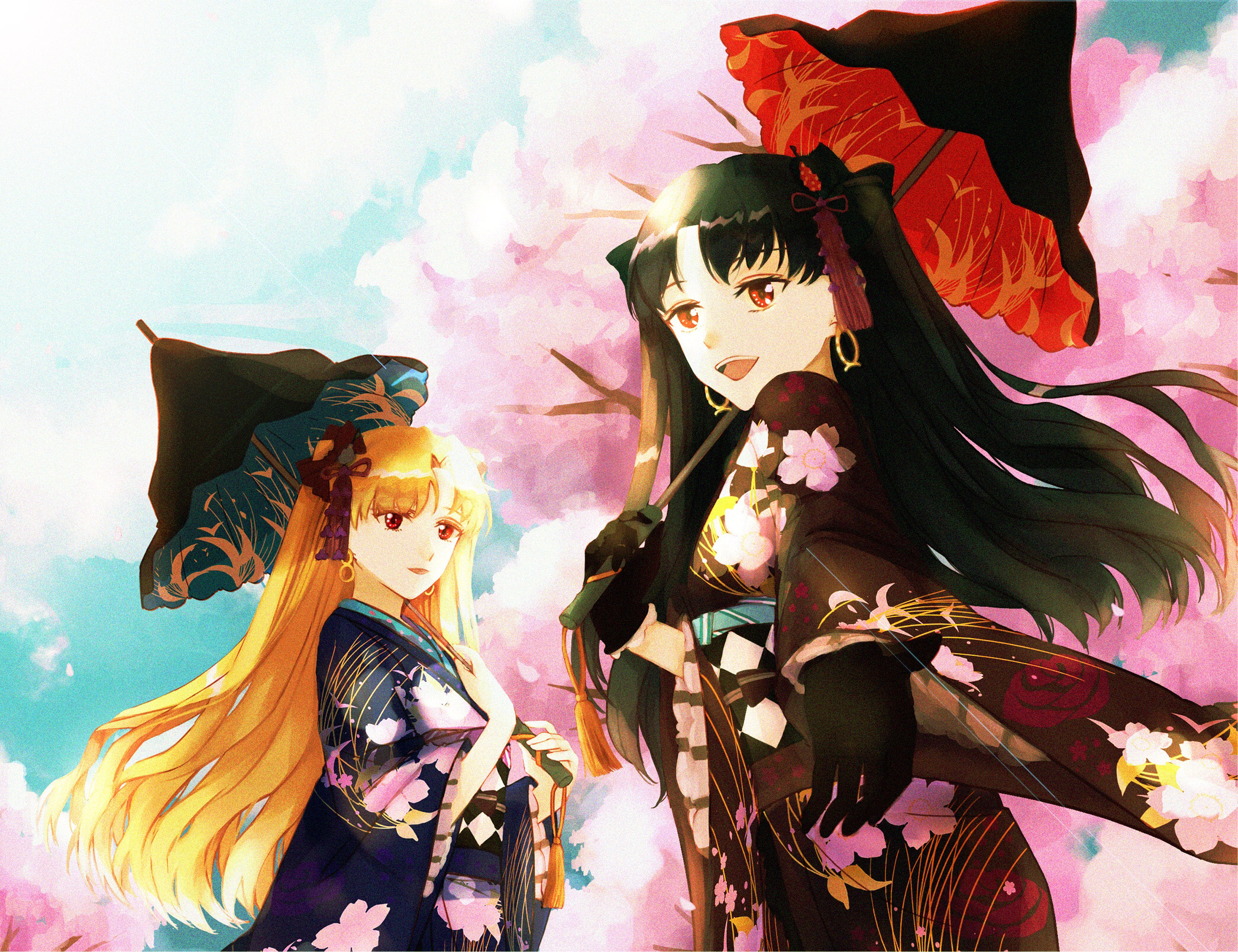 Anime Anime Girls Fate Series Fate Grand Order Ishtar Fate Grand Order Ereshkigal Fate Grand Order L 2093x1611