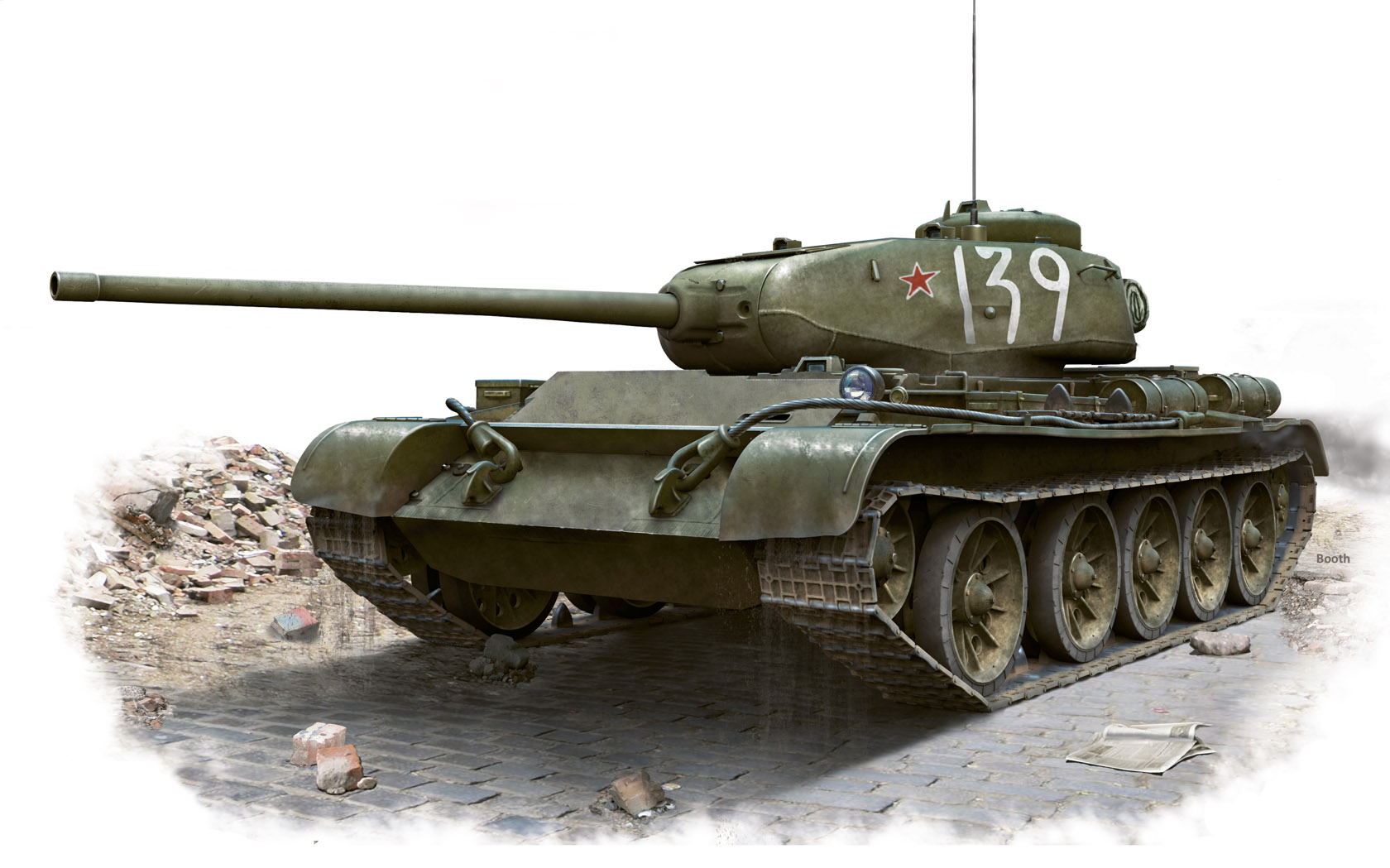 Tank Army Military Military Vehicle Artwork Debris Minimalism Simple Background 1680x1049