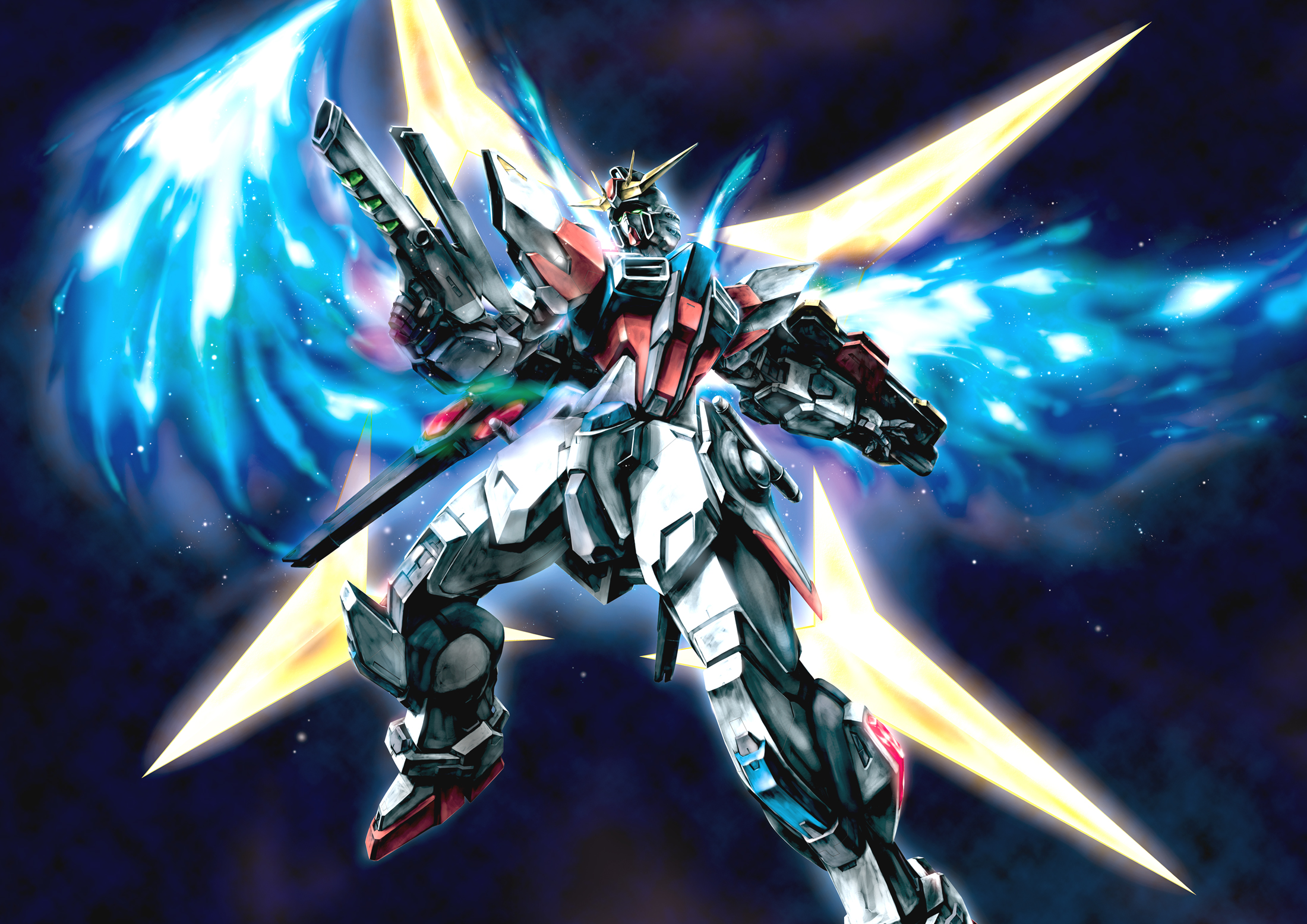 Anime Mechs Gundam Build Fighters Star Build Strike Gundam Super Robot Taisen Gundam Artwork Digital 2200x1556