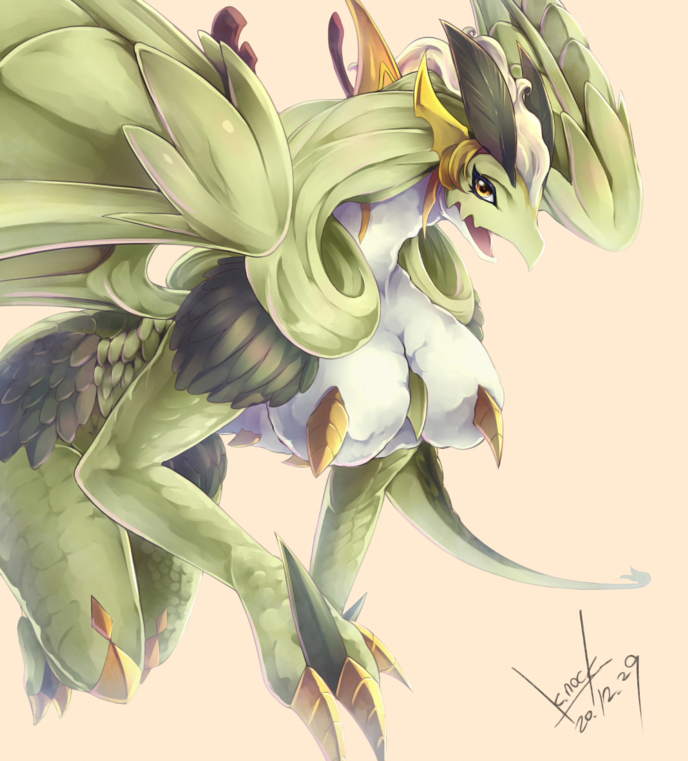 Anime Dragon Trading Card Games Yu Gi Oh Dragonmaid Lorpar Solo Artwork Digital Art Fan Art Anthro 2280x2520
