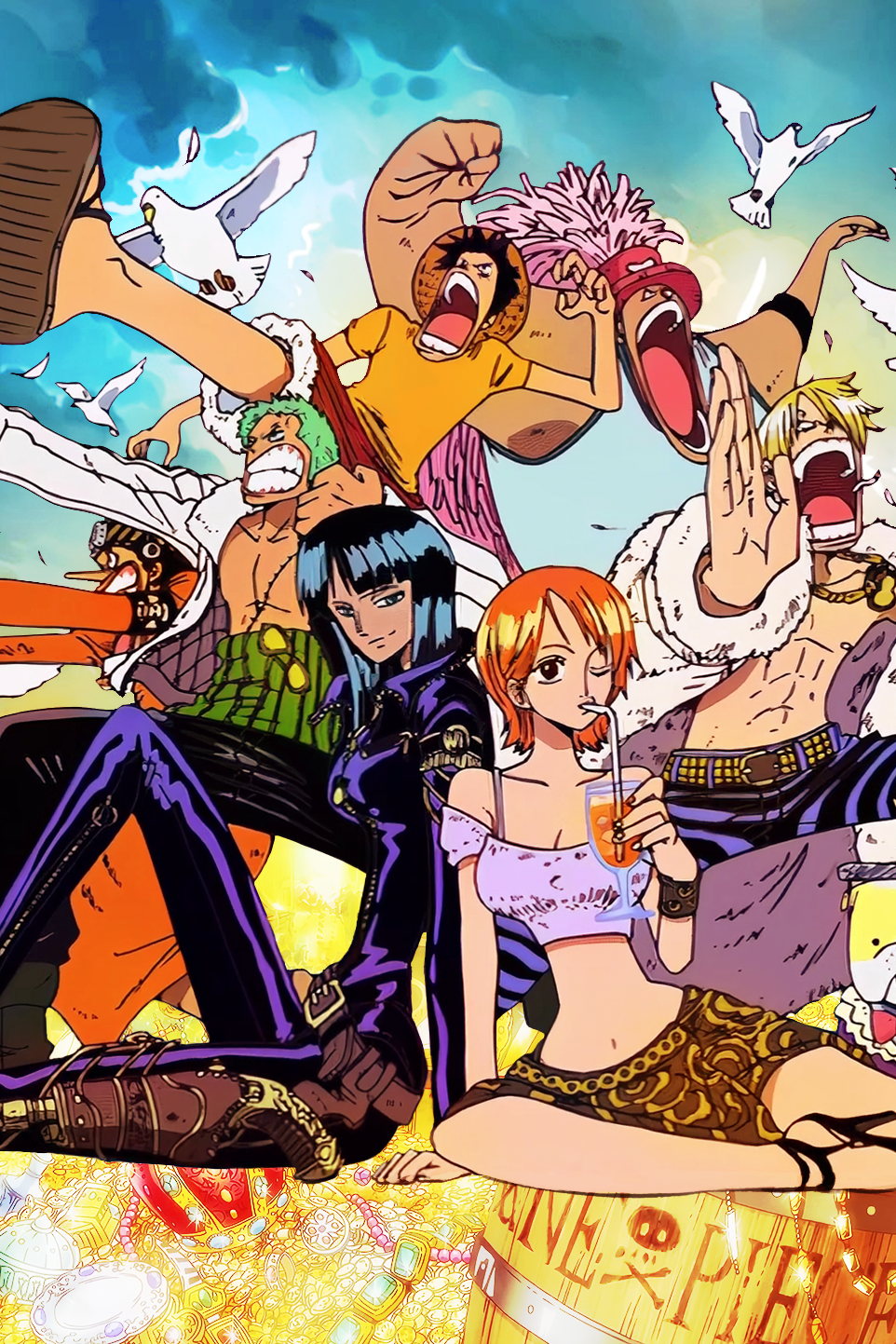 One Piece Nami Nico Robin 962x1443