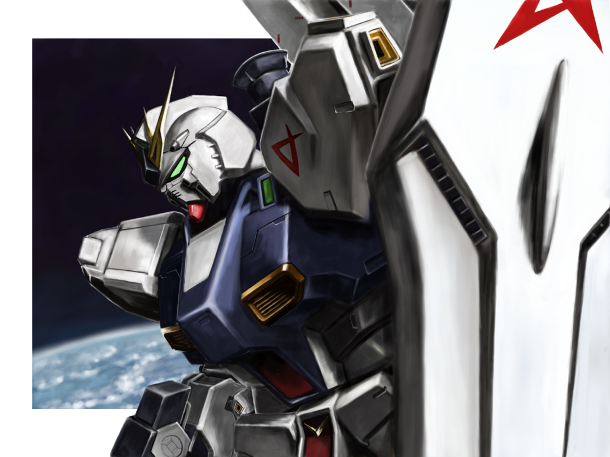 RX 93 V Gundam Mobile Suit Gundam Chars Counterattack Anime Mechs Gundam Super Robot Wars Artwork Di 2056x1542