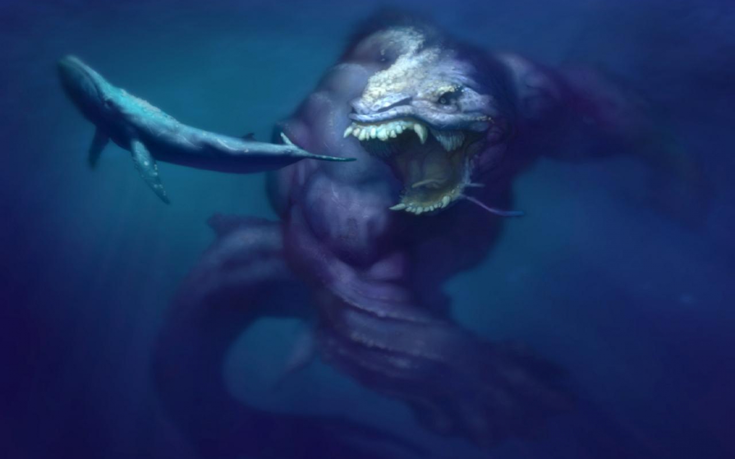 Fantasy Sea Monster 1440x900