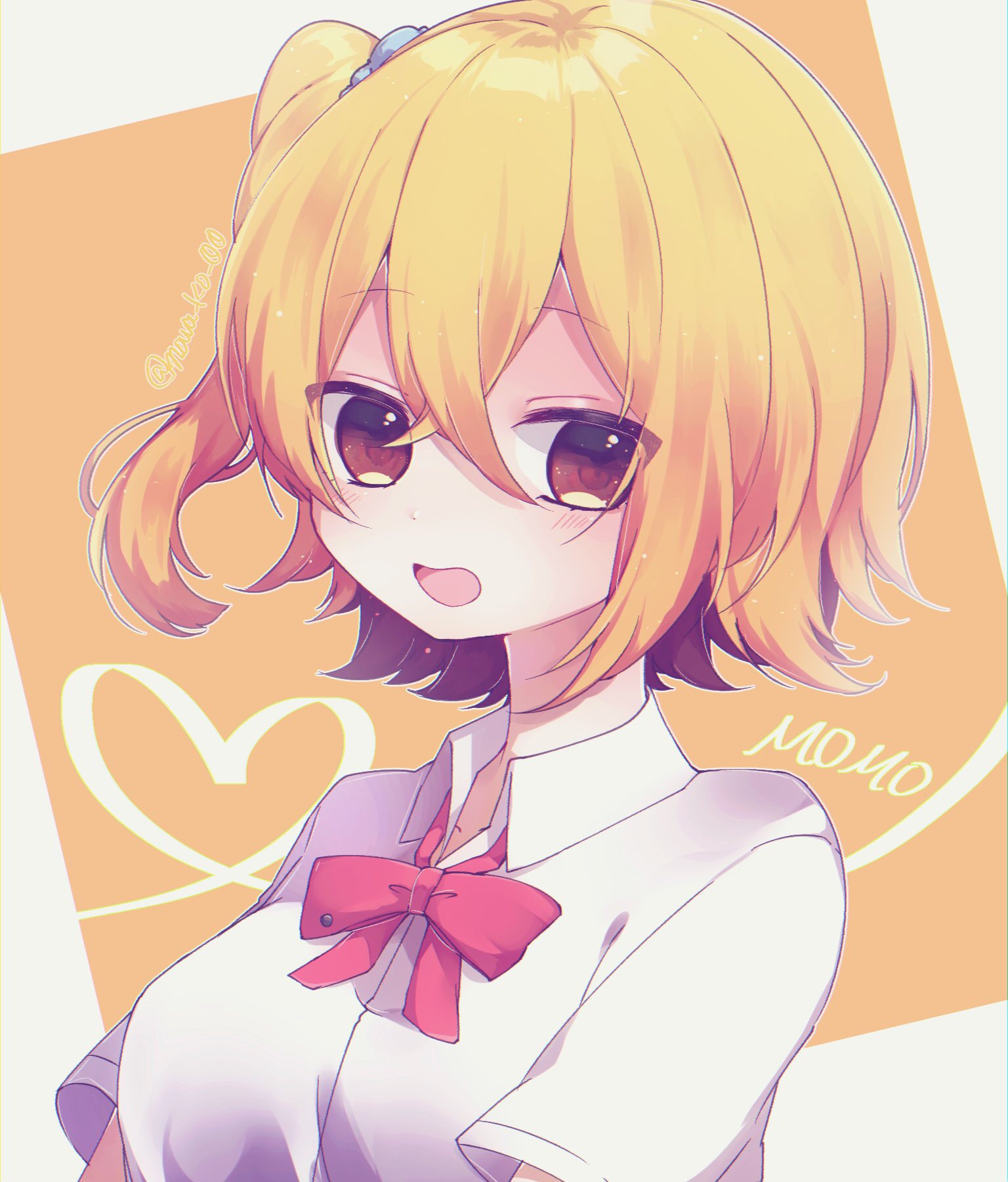 Anime Anime Girls Kagerou Project Kisaragi Momo Short Hair Blonde Solo Artwork Digital Art Fan Art 1536x1800