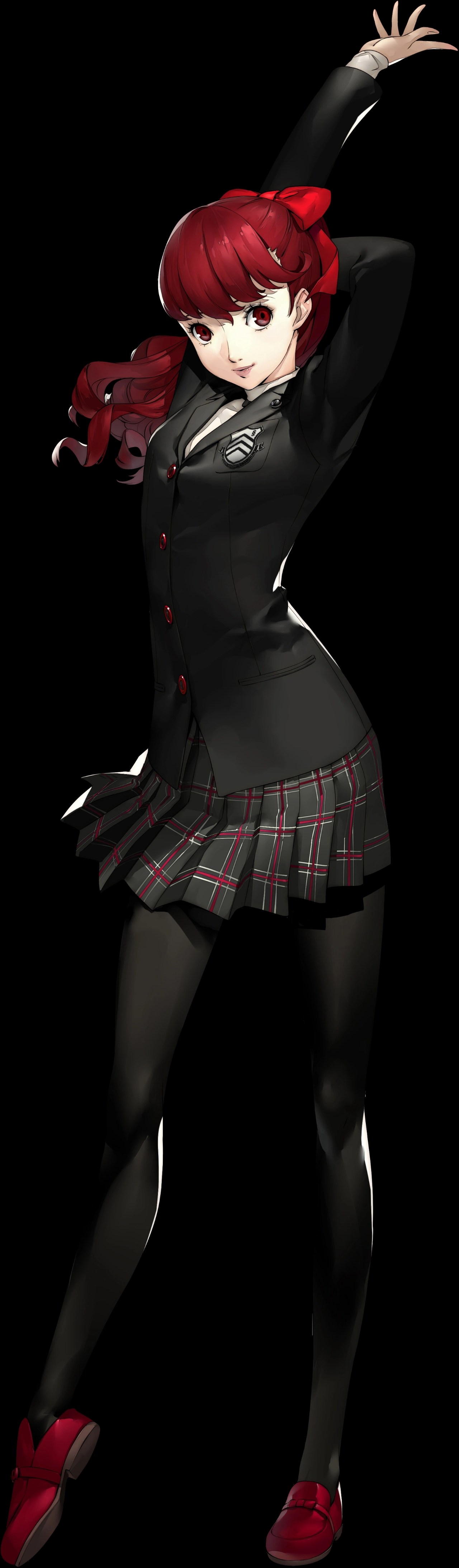 Kasumi Yoshizawa Anime Girls Video Games Portrait Display Skirt Schoolgirl School Uniform Redhead Re 1280x4374