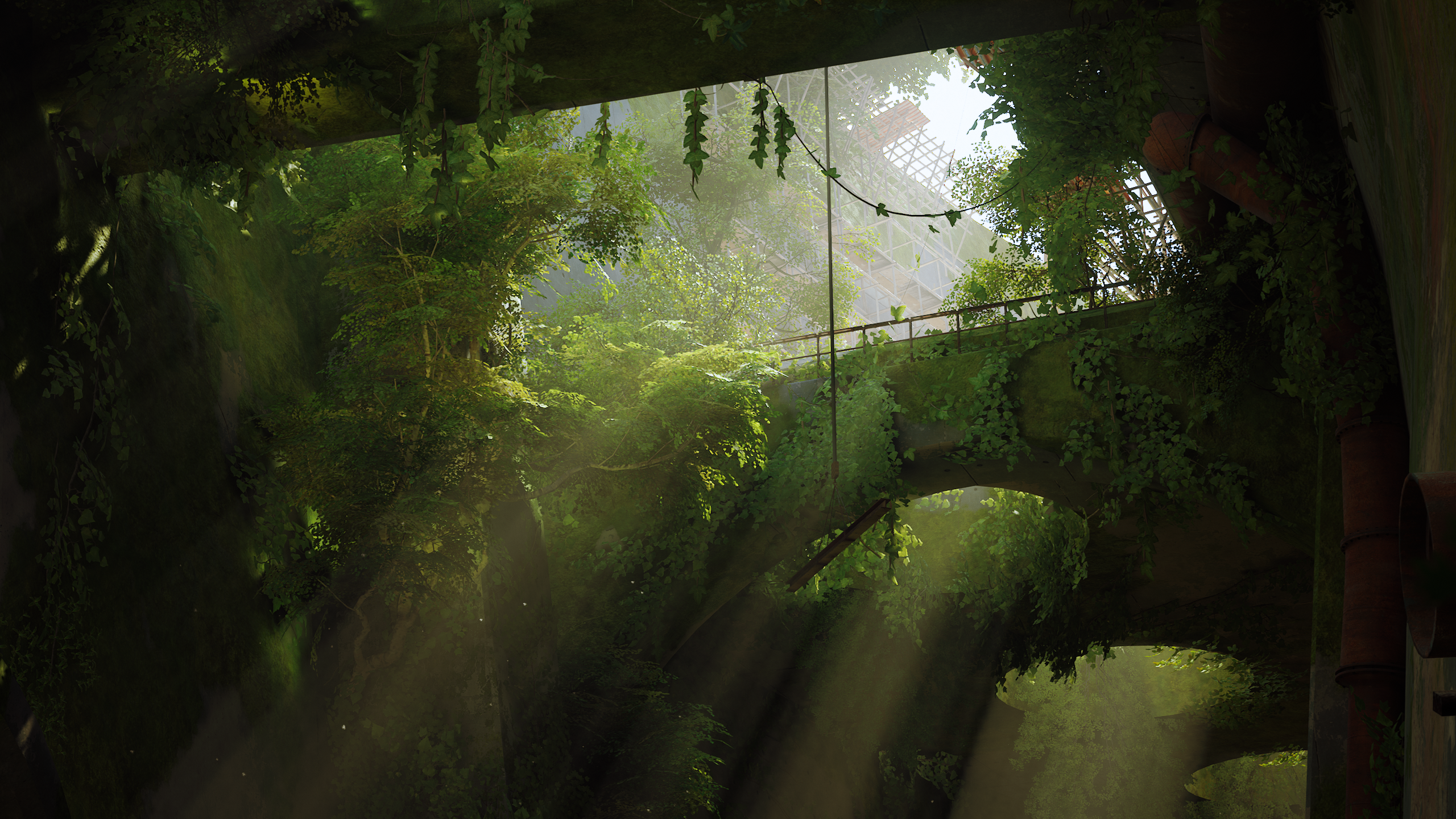 Stray Rust Plants Sewers Video Games 2560x1440