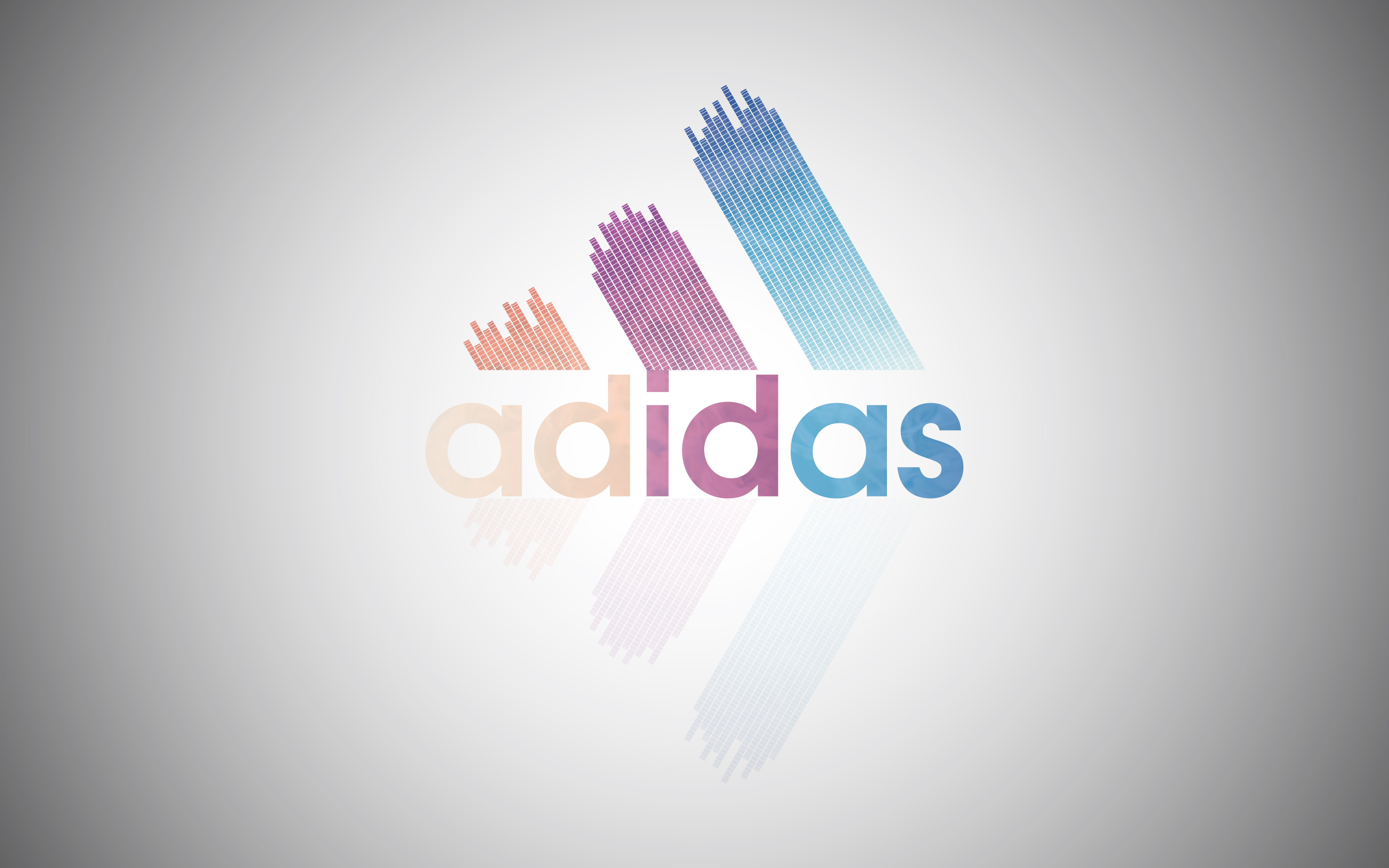 Adidas Brand Logo Colorful Music Simple Background Minimalism 4000x2500