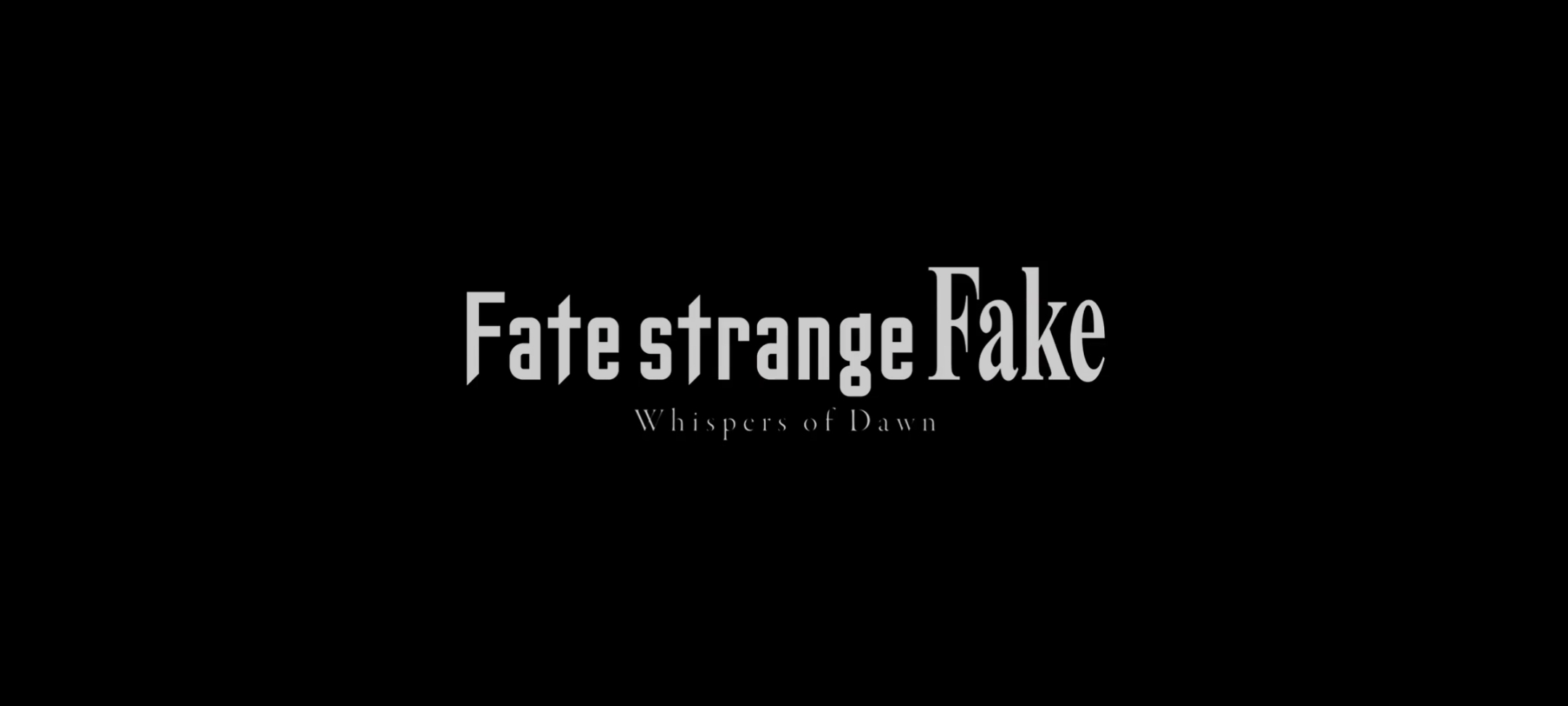 Fate Series Fate Strange Fake Anime Anime Screenshot Simple Background Black Background Minimalism 2160x972