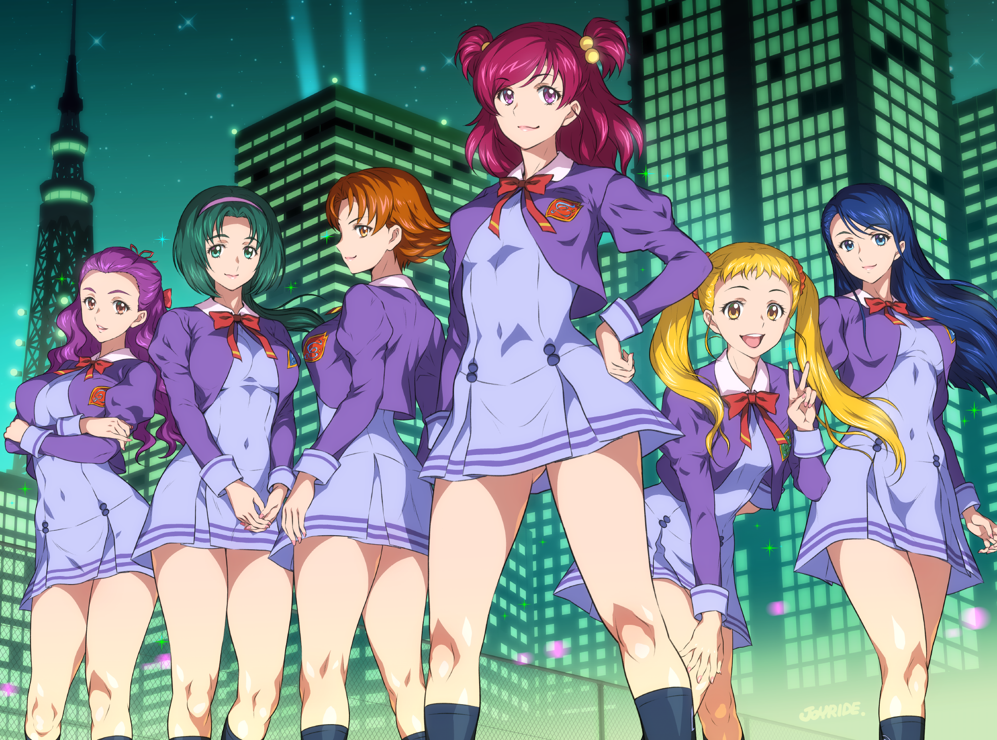 Pretty Cure Yes Pretty Cure 5 School Uniform Anime Girls 2000x1485