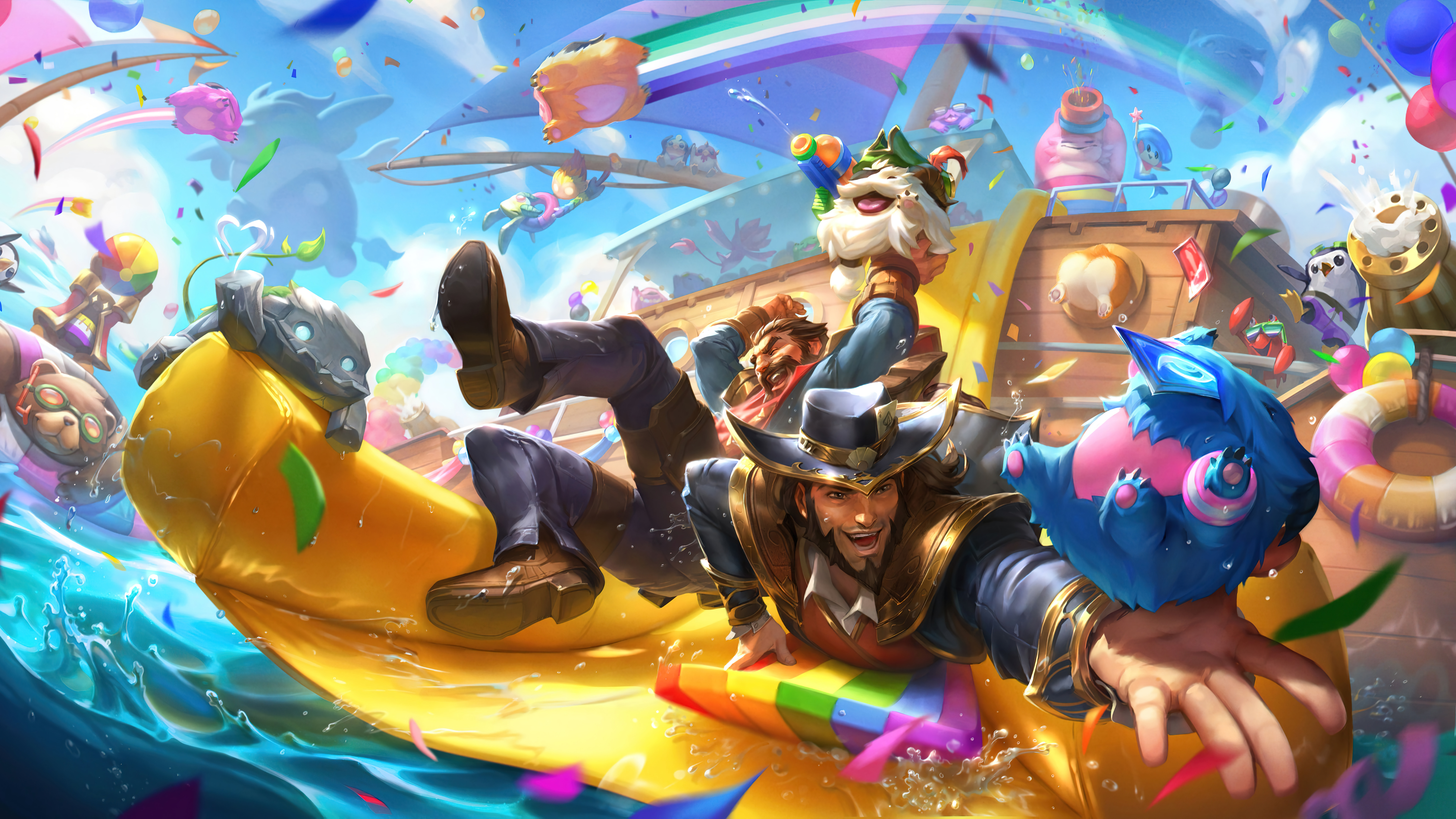 Twisted Fate Twisted Fate League Of Legends Graves League Of Legends Pride Month Video Games GZG 4K  7680x4320