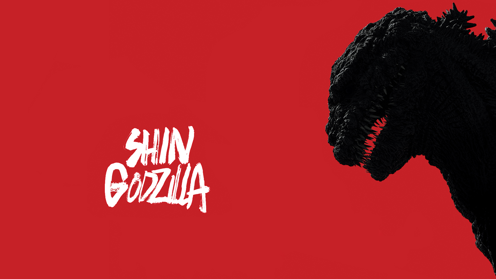 Shin Godzilla Movies Creature Godzilla Red Background Kaiju 1920x1080