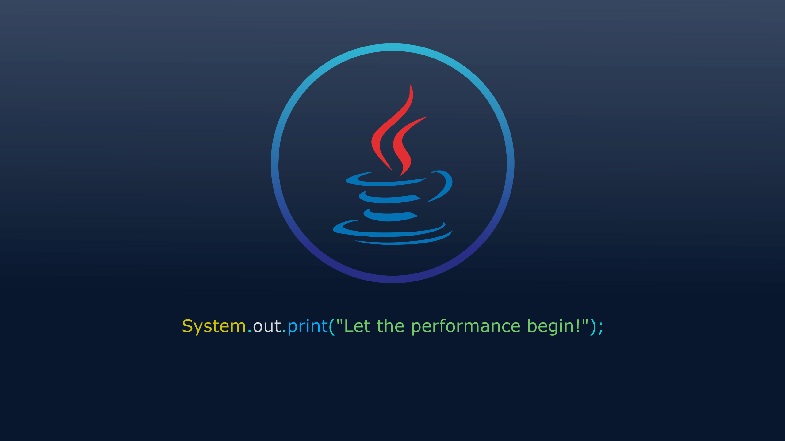 Java Developer Simple Background Minimalism Logo 2560x1440