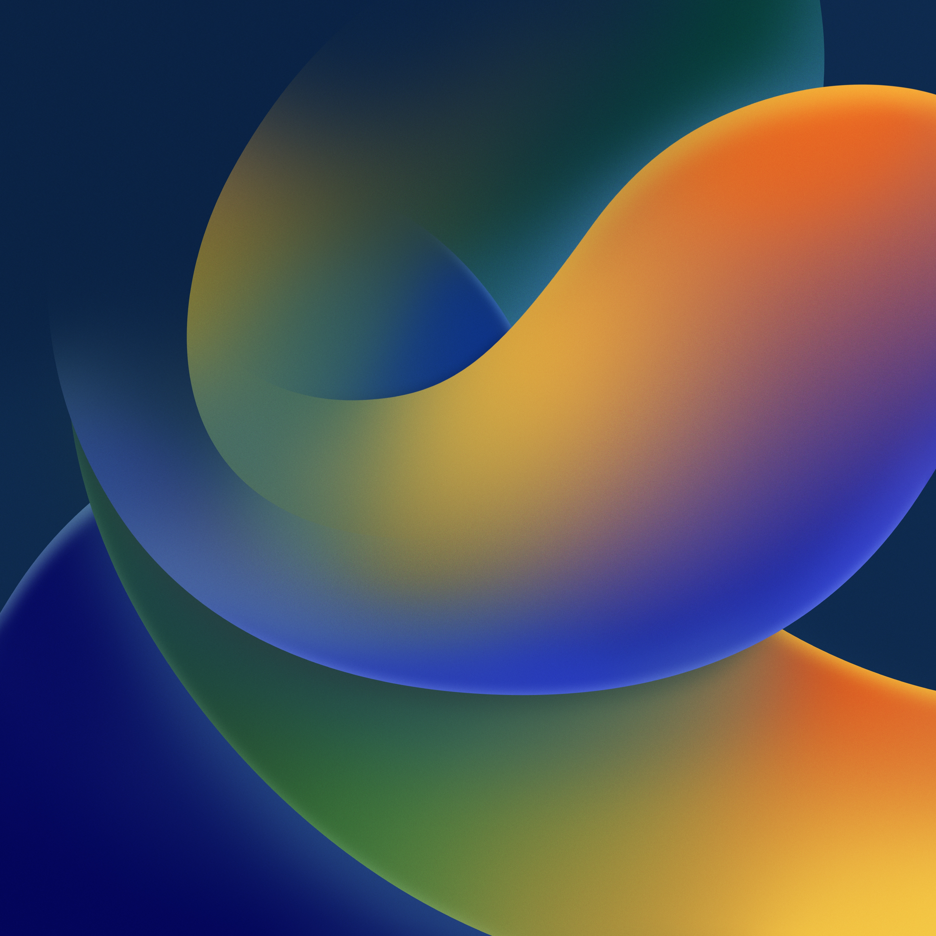 Digital Digital Art Abstract Colorful Blue Background Waveforms IOS IOS 16 3208x3208