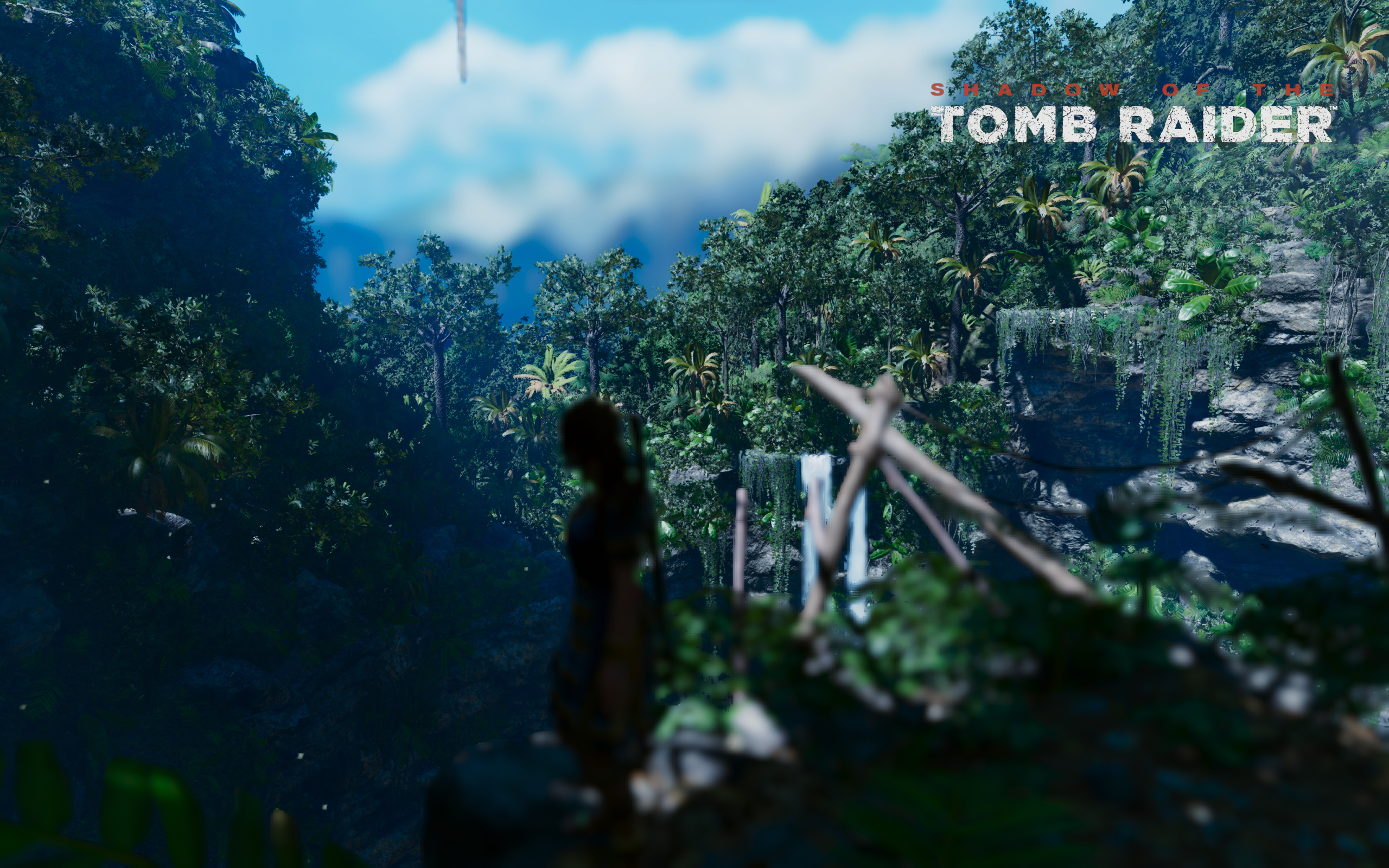 Tomb Raider 505 Games Logo Video Games Lara Croft Tomb Raider Digital Art Trees Clouds Forest Nature 2560x1600