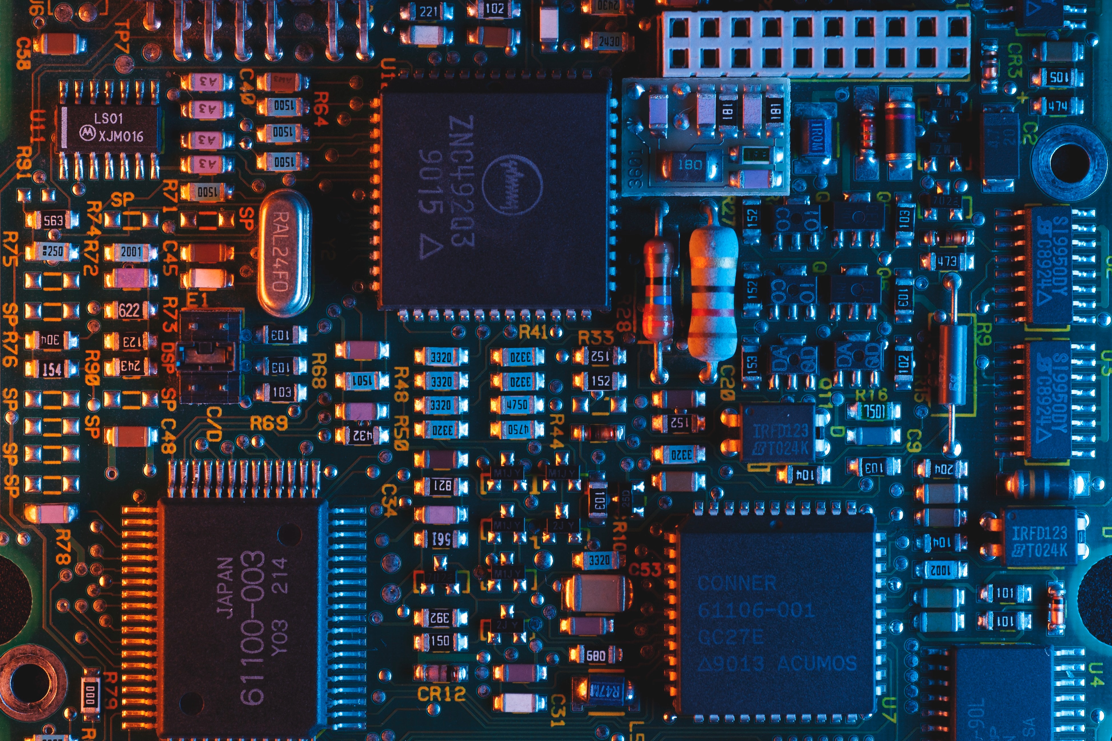Circuit Boards Microchip PCB Technology Hardware Resistor Tech 3895x2597