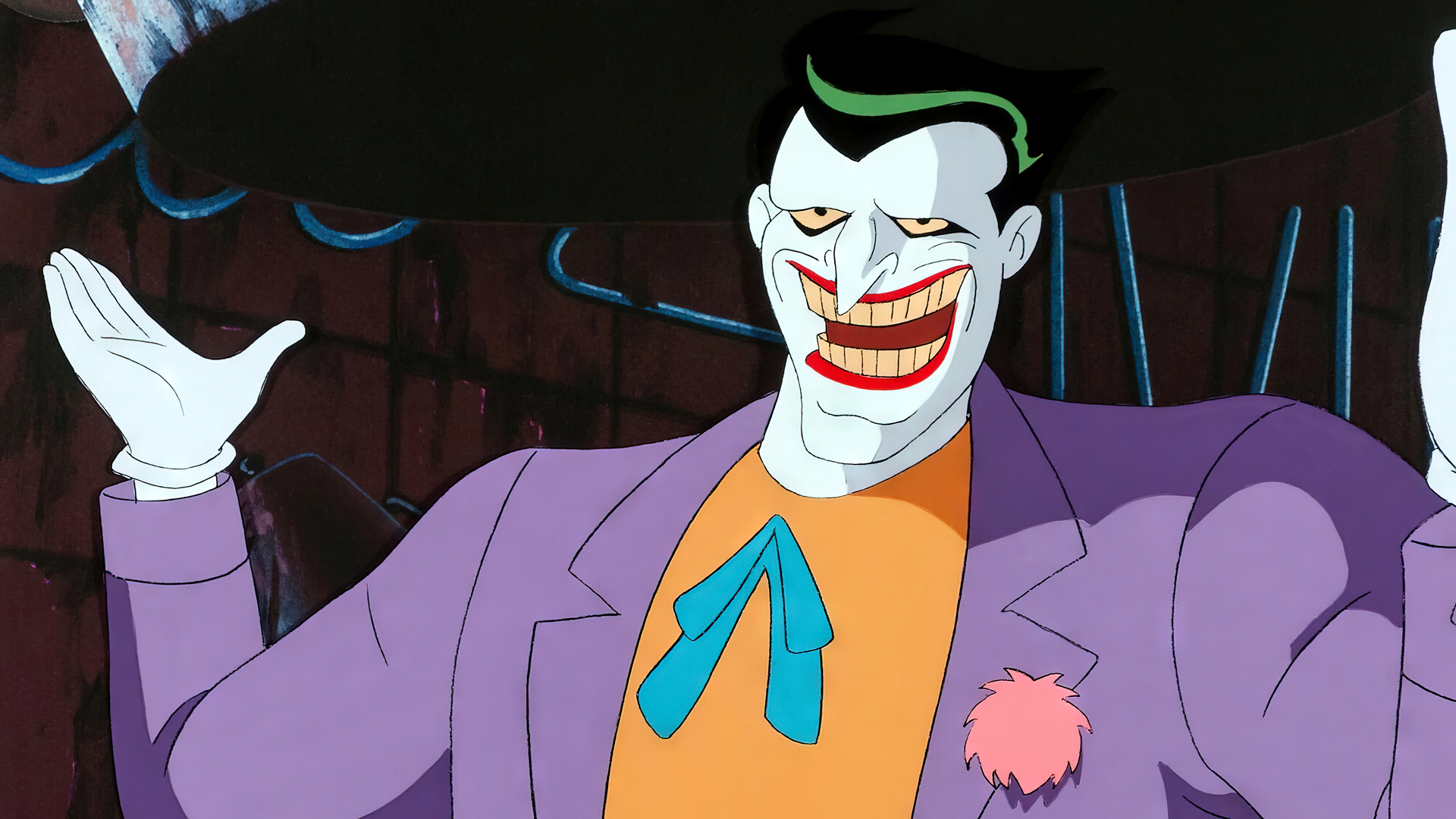Batman The Animated Series Animation Cartoon Animated Series Production Cel Joker Mark Hamill Bruce  1920x1080