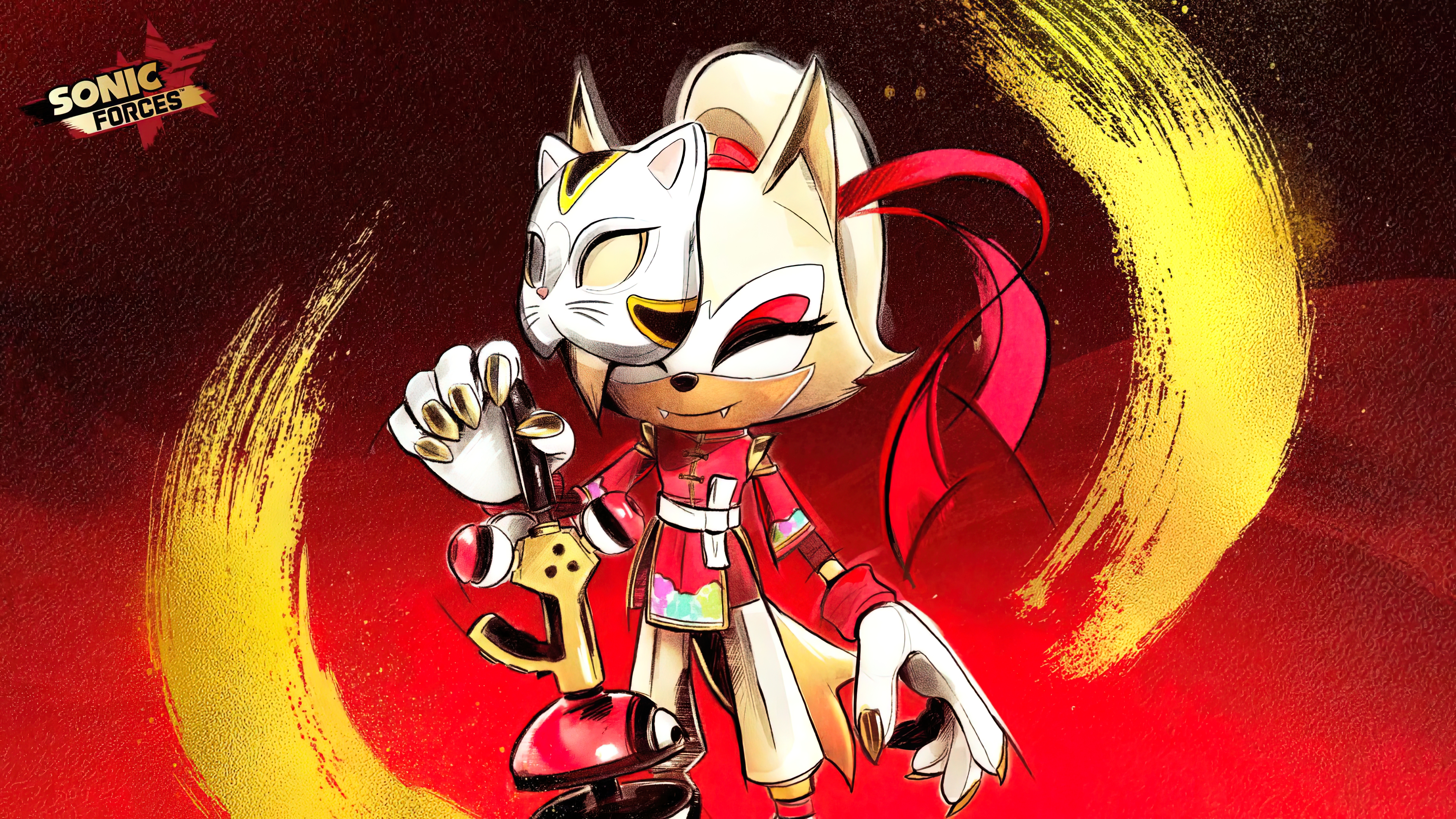 Sonic Sonic Forces Lunar Beast Event Spring Festival Sonic The Hedgehog Whisper Mask New Year Red Ba 3840x2160