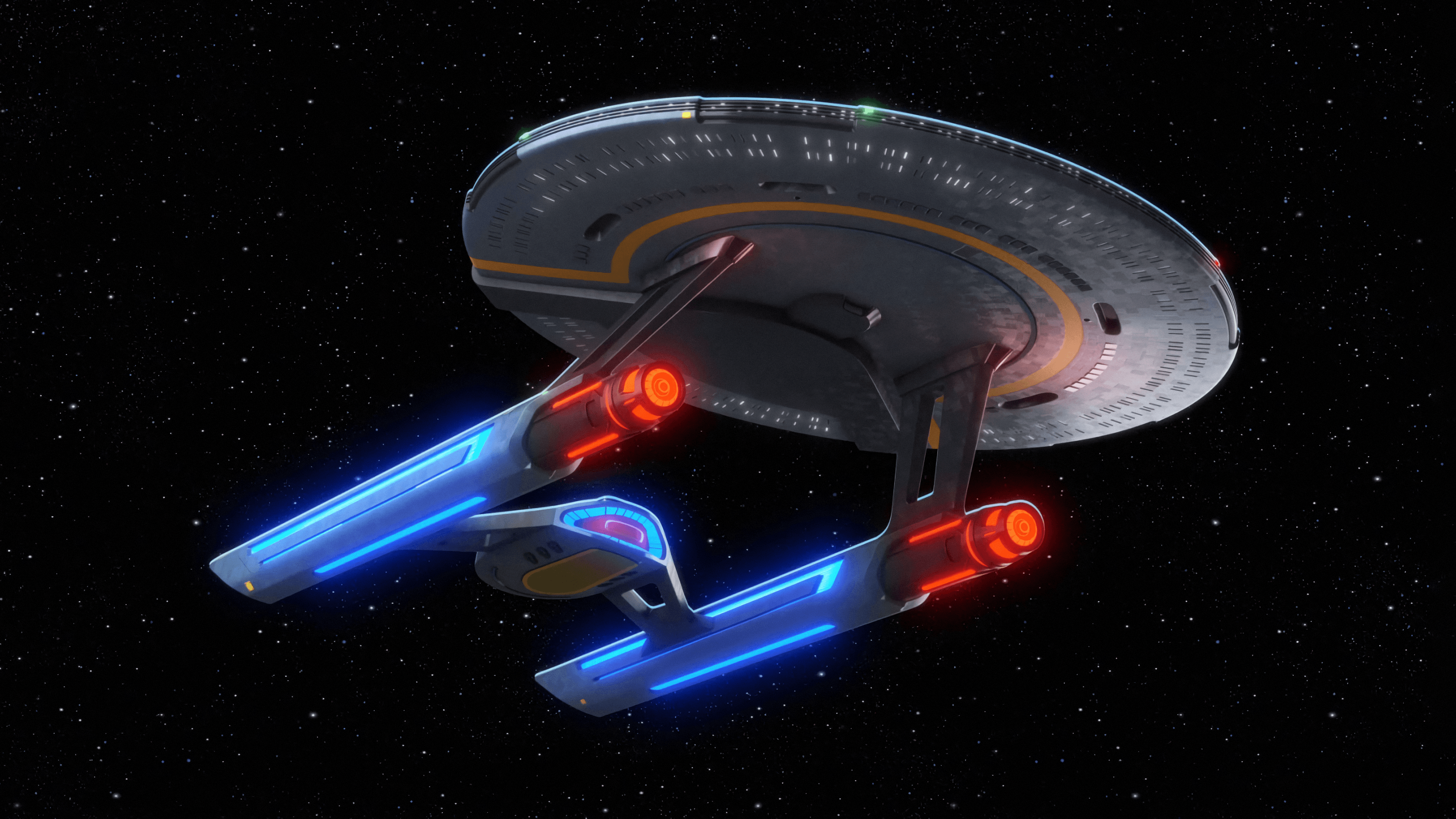 Star Trek Star Trek Lower Decks Space USS Cerritos United Federation Of Planets Stars Spaceship 3840x2160
