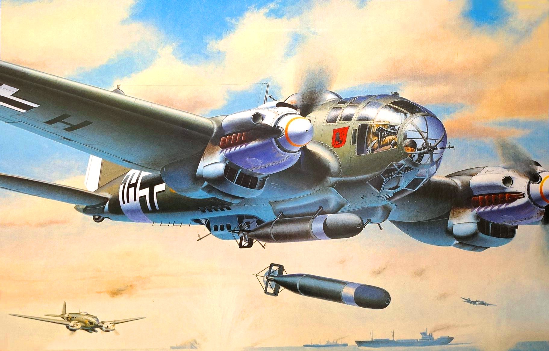 World War War World War Ii Military Military Aircraft Aircraft Airplane Bomber Germany Luftwaffe Air 1823x1164