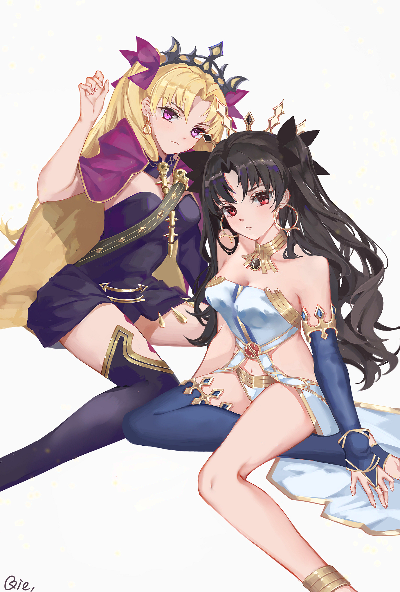 Anime Anime Girls Fate Series Fate Grand Order Ishtar Fate Grand Order Ereshkigal Fate Grand Order L 1378x2039