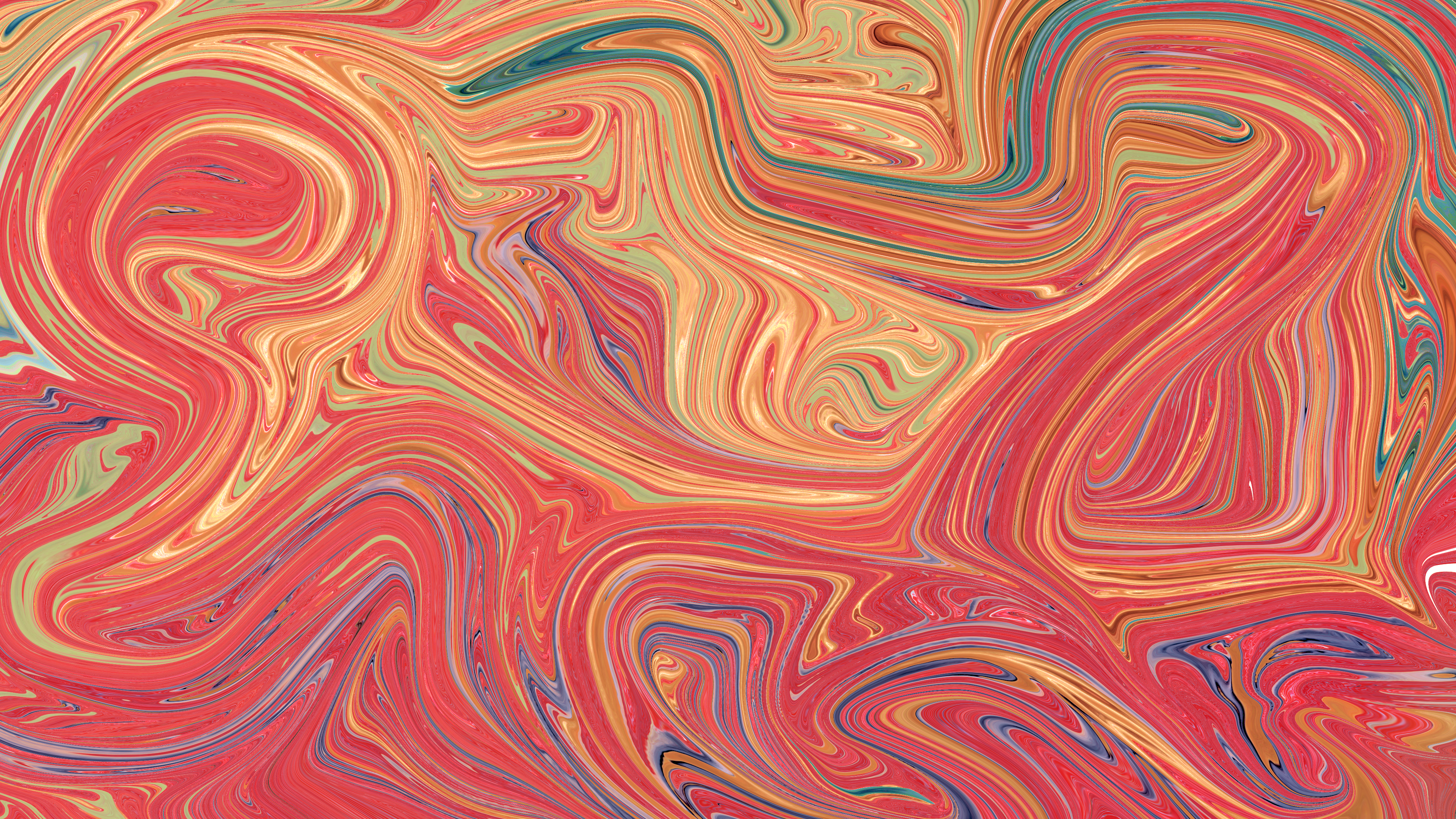 Abstract Warp Colorful 3D Abstract 3840x2160