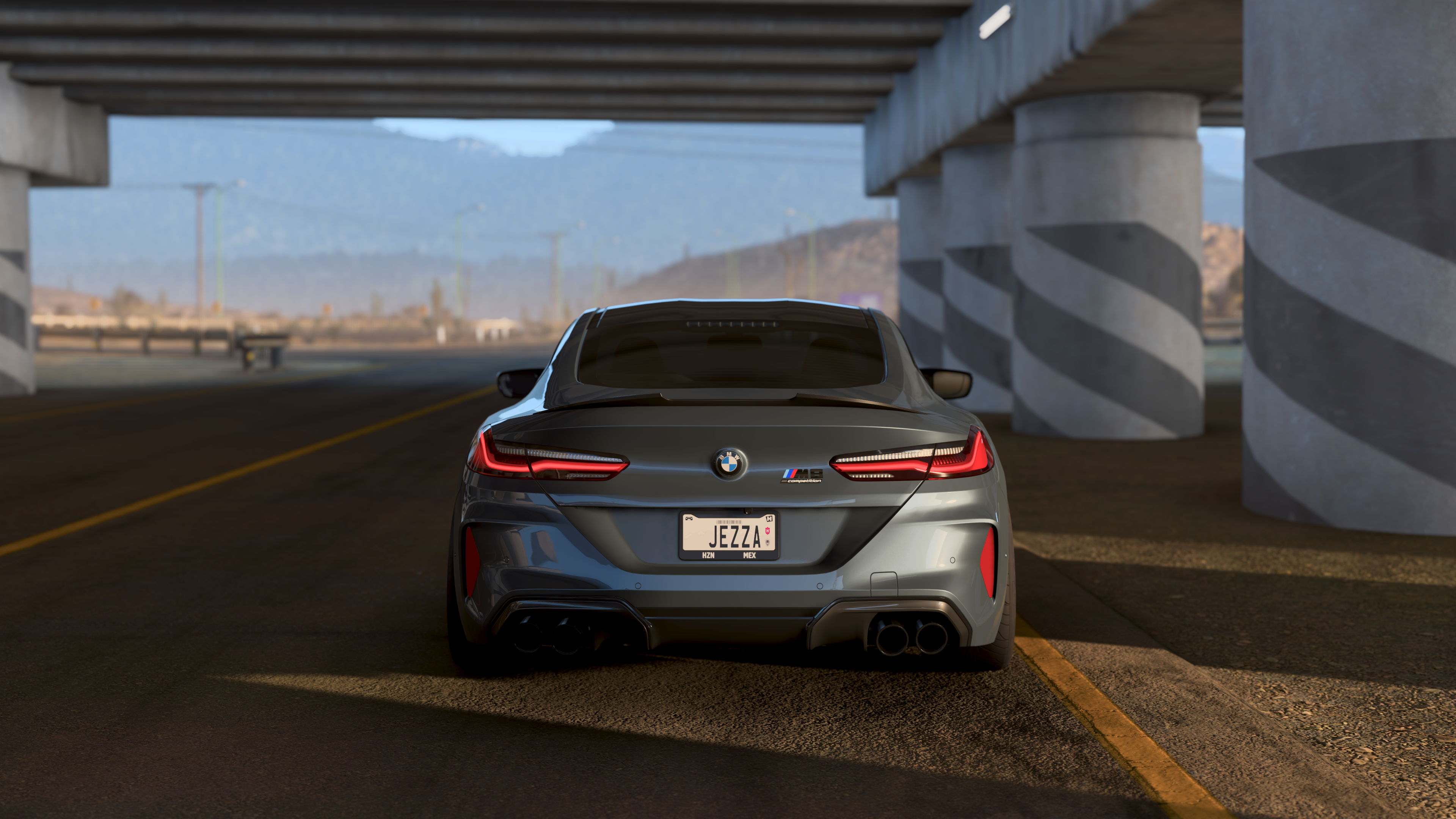 Forza Horizon 5 BMW Car BMW 8 Series Video Games Licence Plates Taillights Road CGi 3840x2160