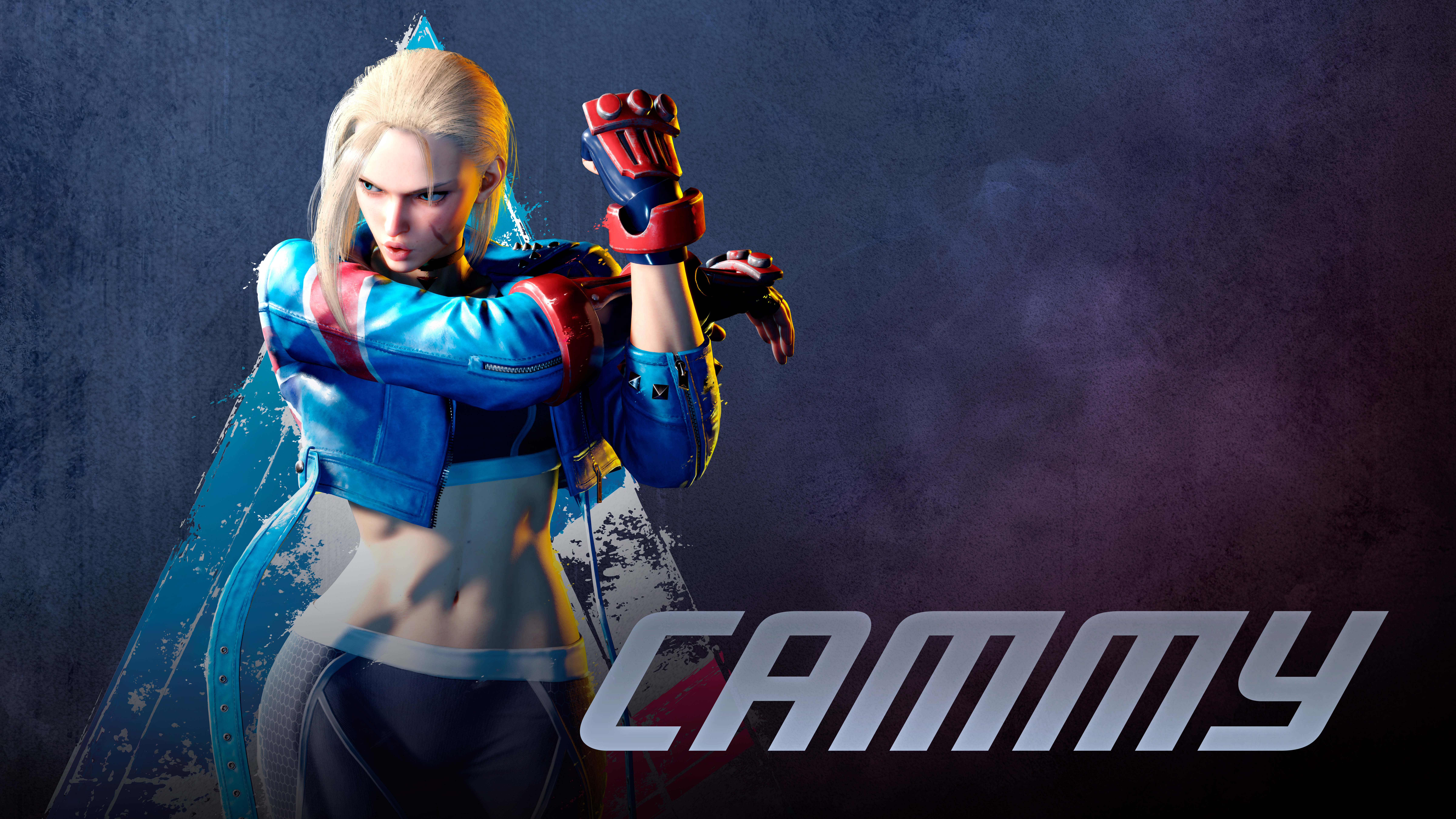 Street Fighter Cammy White Gloves Video Game Heroes Jacket Street Fighter Vi Blonde Simple Backgroun 9600x5400