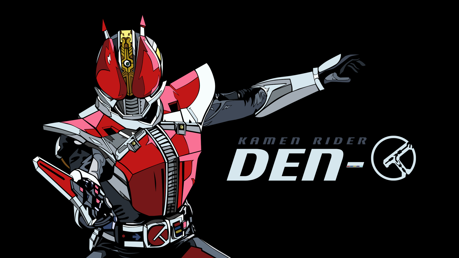 Anime Tokusatsu Kamen Rider Den O Kamen Rider Den O Sword Form Kamen Rider Solo Artwork Digital Art  1920x1080