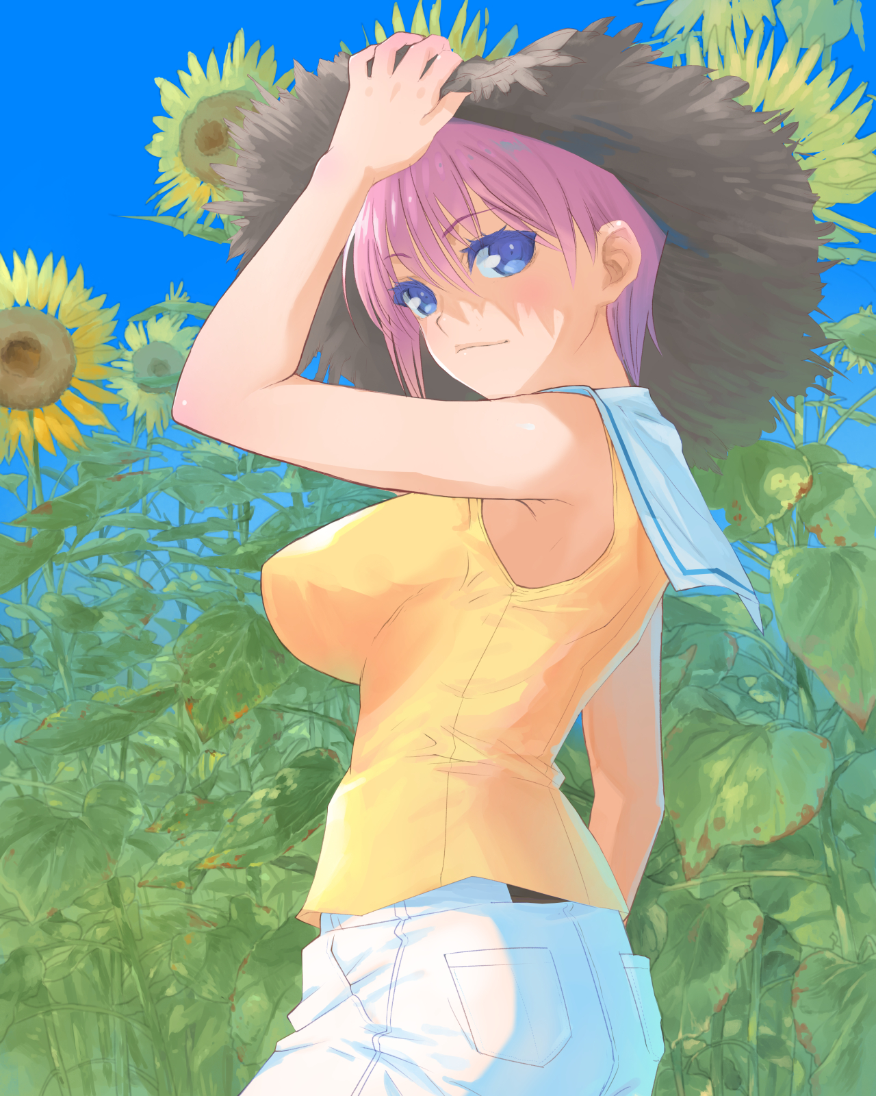 Anime Anime Girls 5 Toubun No Hanayome Nakano Ichika Short Hair Pink Hair Solo Artwork Digital Art F 1280x1600