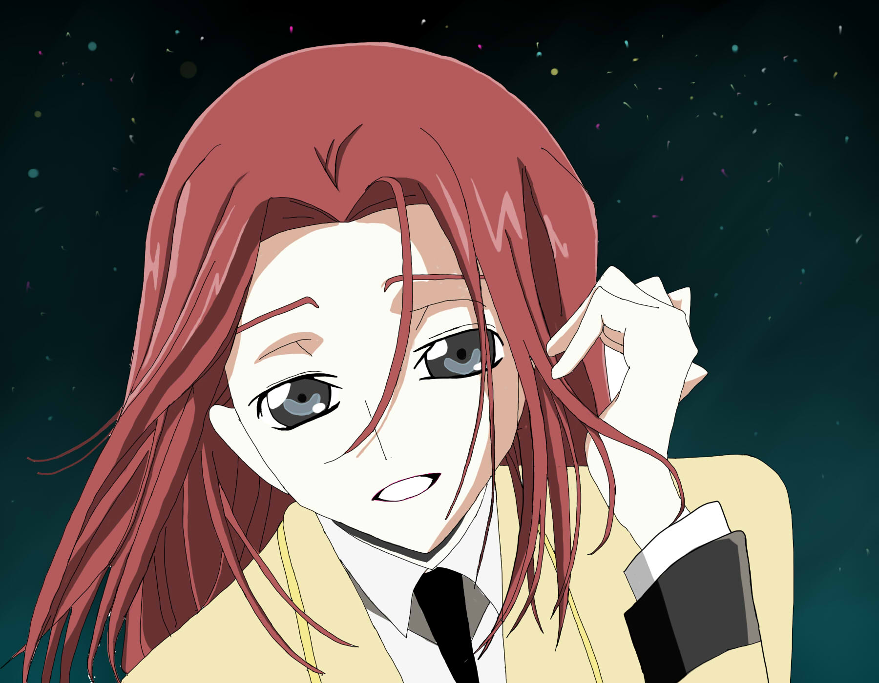 Anime Anime Girls Code Geass Kallen Stadtfeld Short Hair Redhead Super Robot Taisen Artwork Digital  1800x1400