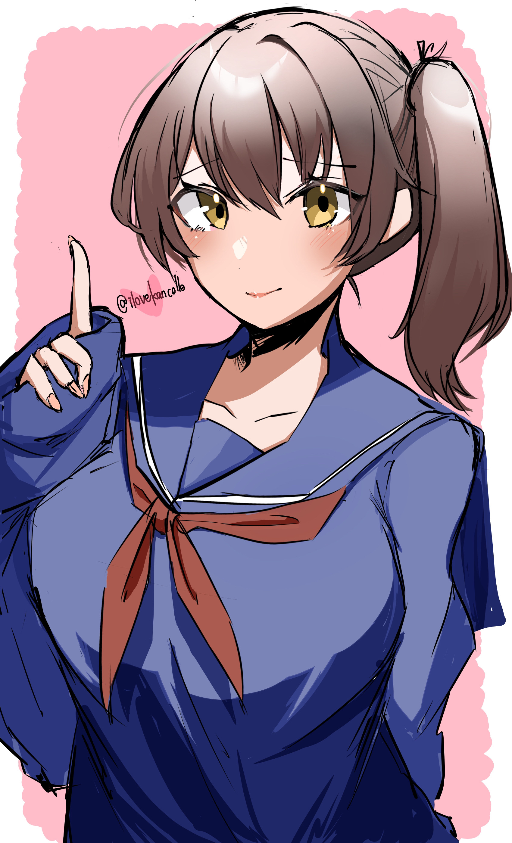 Anime Anime Girls Kantai Collection Kaga KanColle Long Sleeves Brunette Artwork Digital Art Fan Art 1700x2800