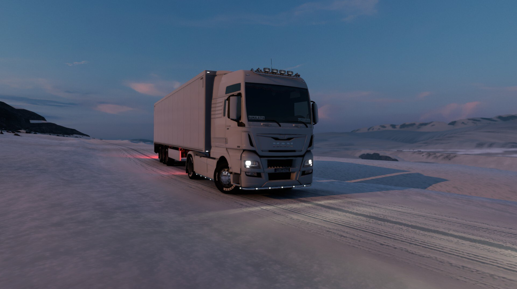 Euro Truck Simulator 2 Video Games Steam Software MAN Company Vehicle Truck Front Angle View Headlig 1759x984