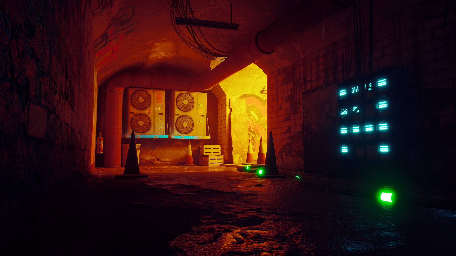 Stray Video Games Cyberpunk Neon Lighting Post Apocalypse Lights Neon CGi 1920x1080