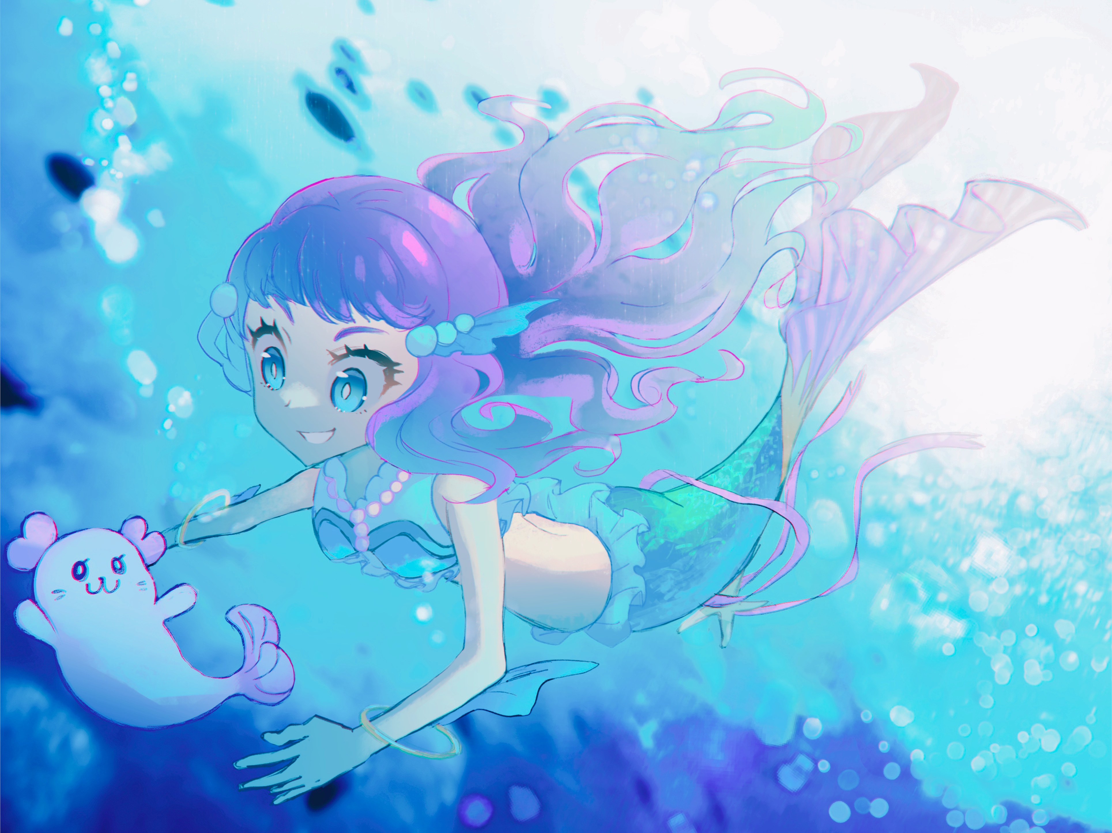 Kururun Pretty Cure Laura Pretty Cure Mermaid 3858x2892