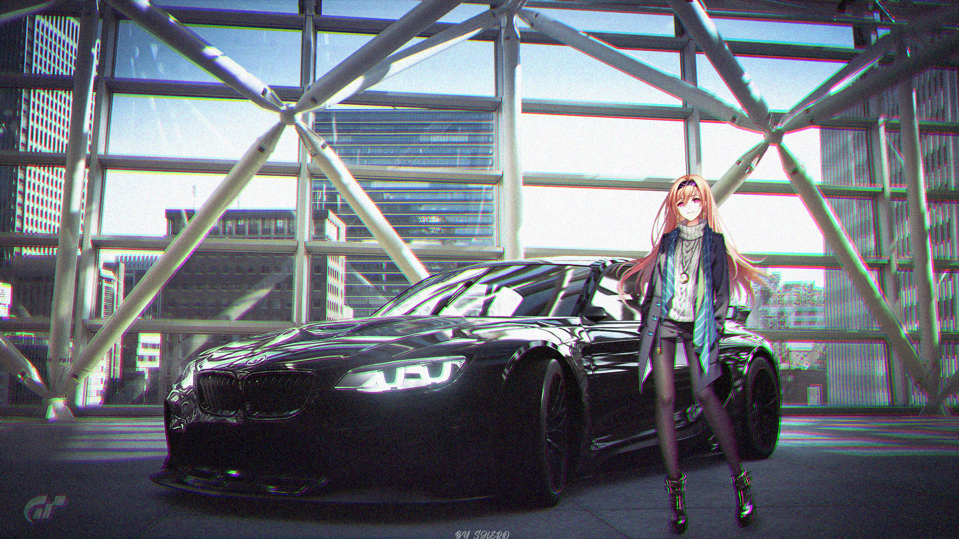 Anime Girls Anime Car Wallpaper - Resolution:1920x1080 - ID:1367116 -  