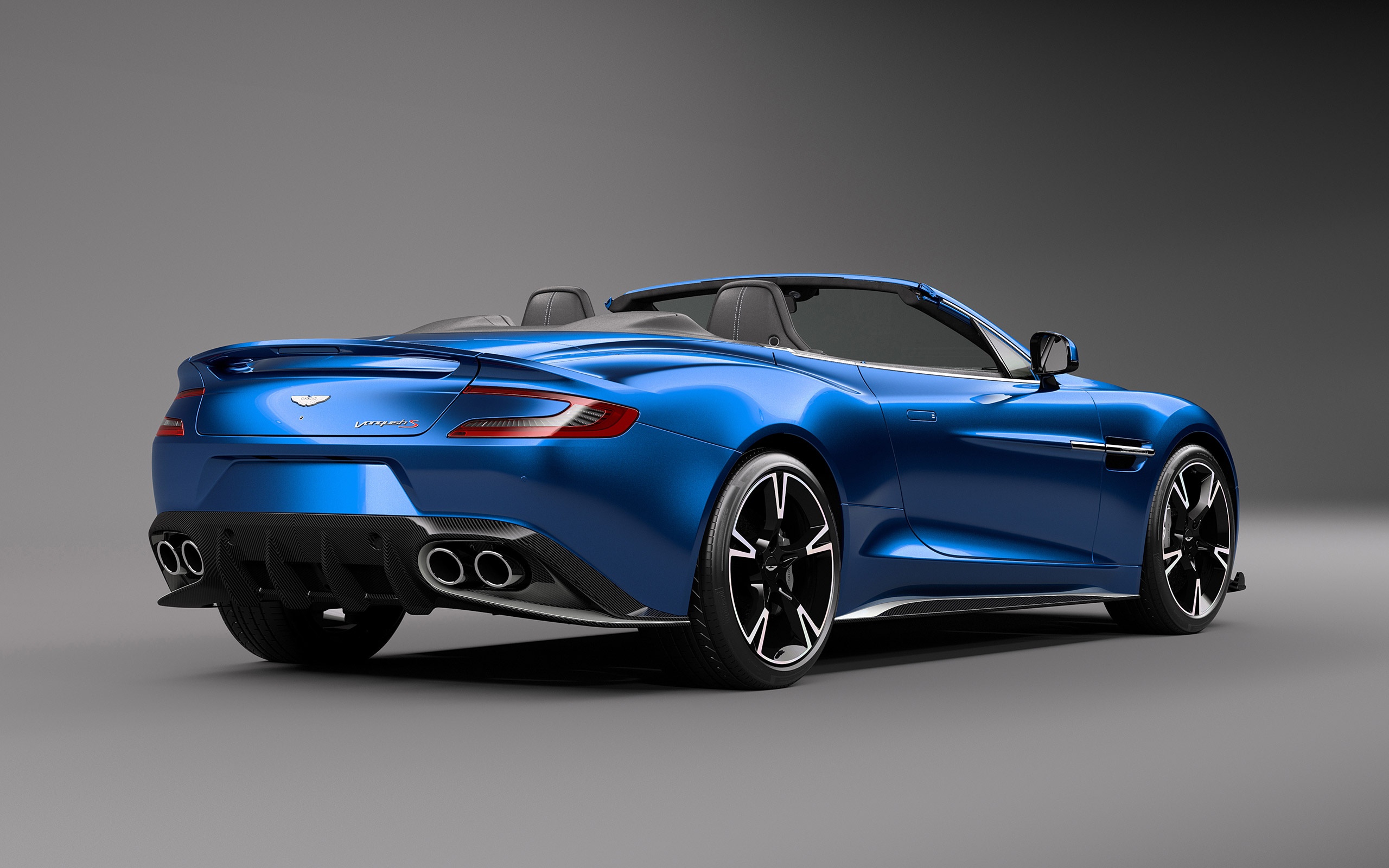 Car Aston Martin Vanquish S Vehicle Blue Cars Studio 2560x1600