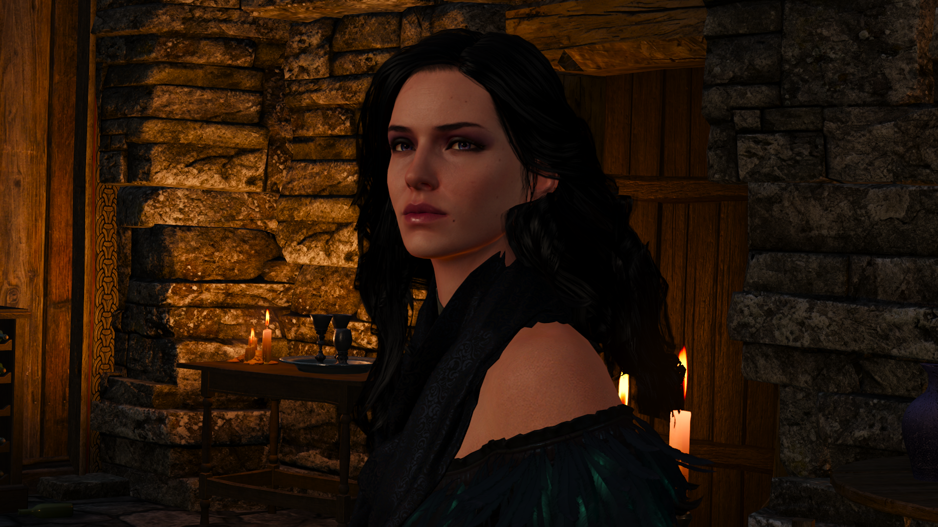 The Witcher 3 Wild Hunt Yennefer Of Vengerberg Video Games CGi Video Game Characters CD Projekt RED 1920x1080